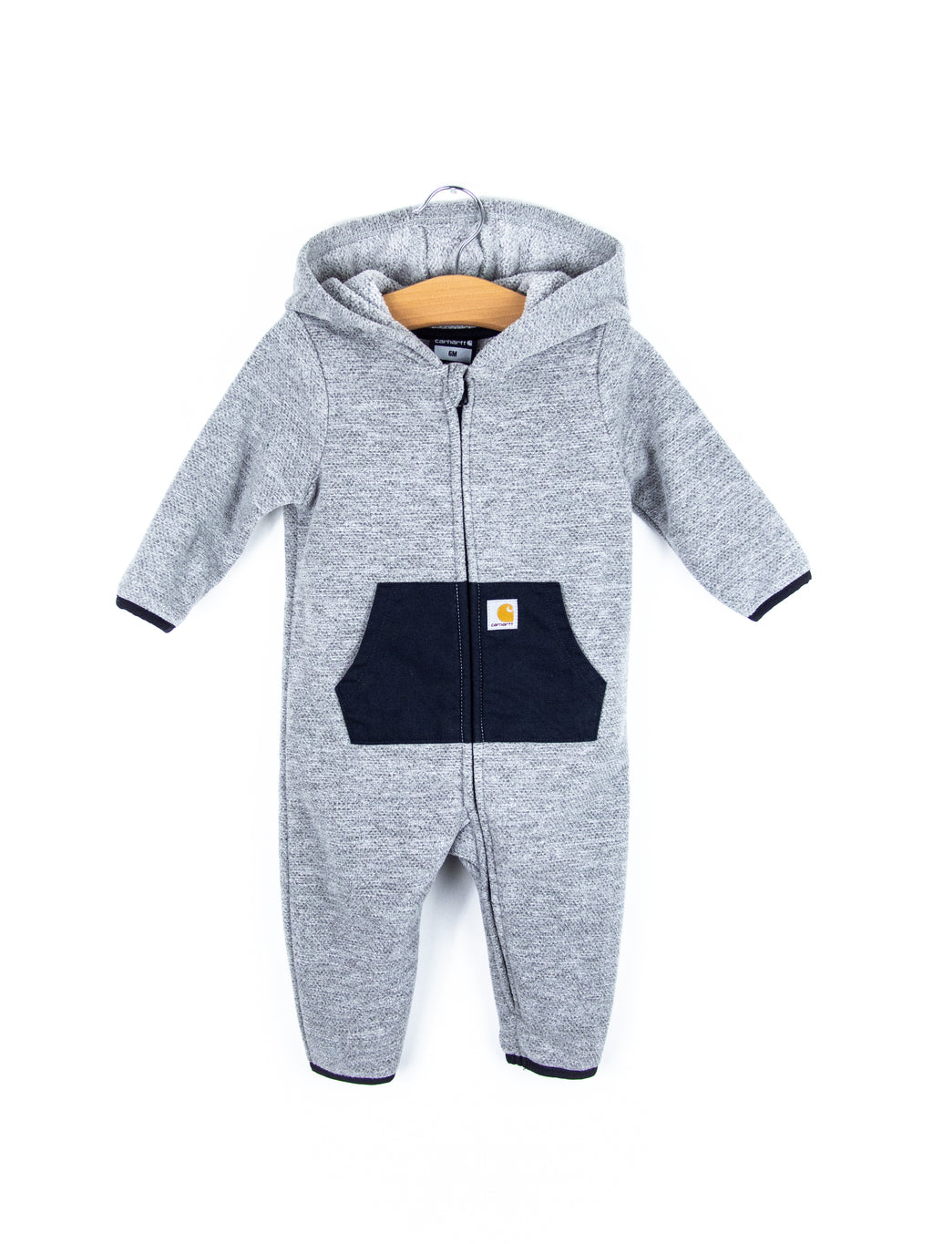 Carhartt Grey Fleece Snowsuit - Age 3-6 months