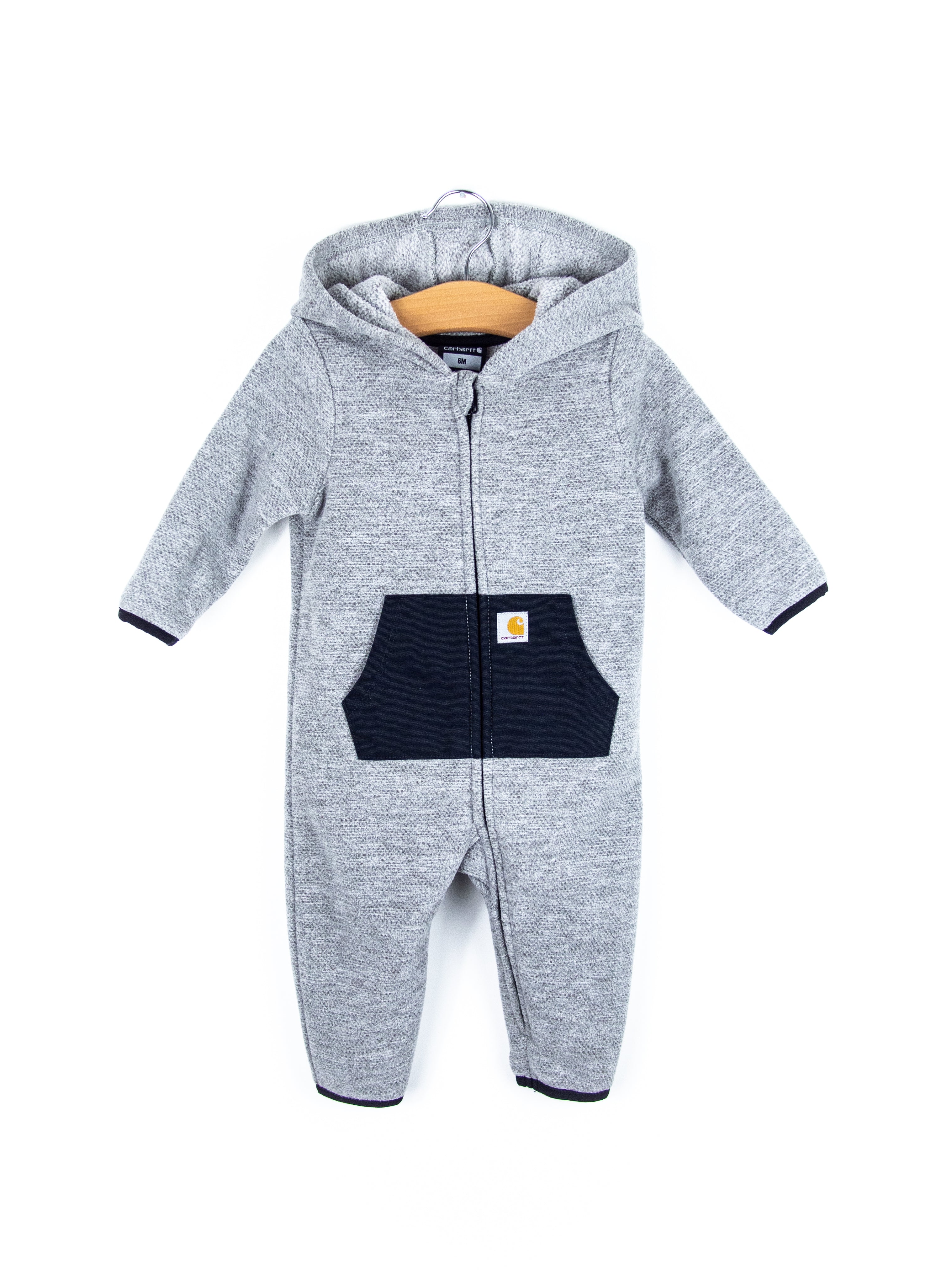 Carhartt Grey Fleece Snowsuit - Age 3-6 months