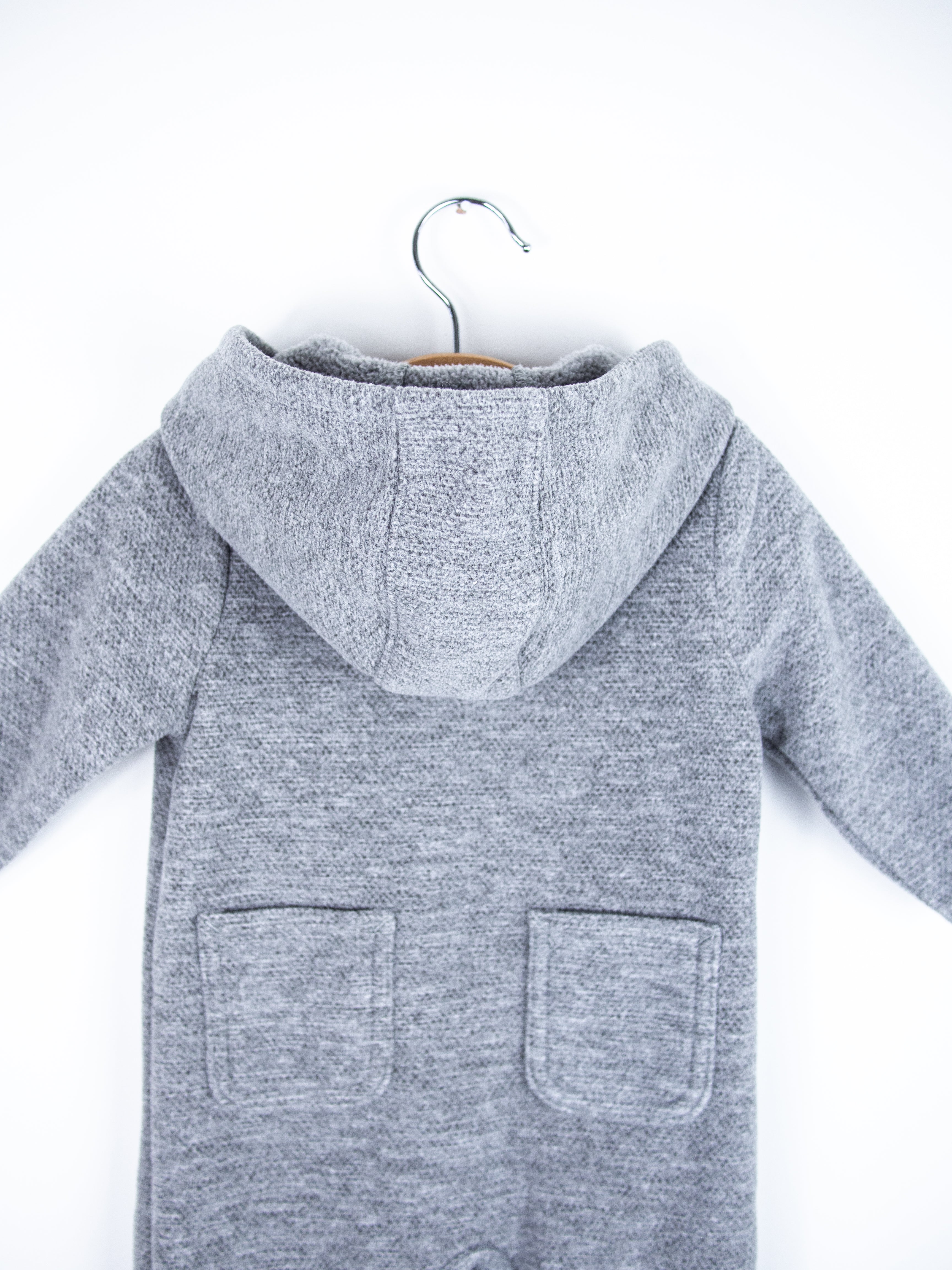 Carhartt Grey Fleece Snowsuit - Age 3-6 months