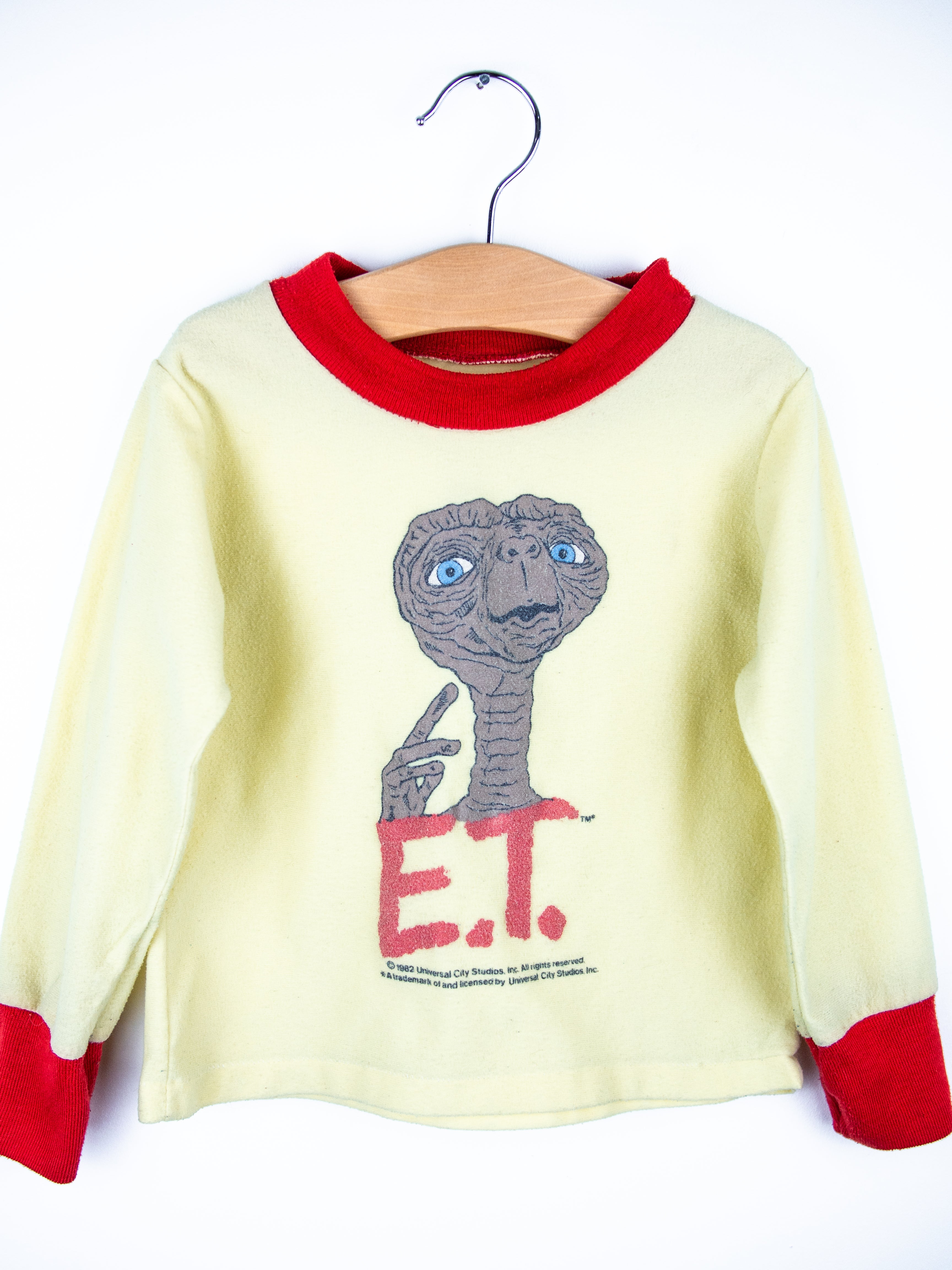 Vintage 1982 ET Long Sleeve Tee - Age 2T - READ DESCRIPTION