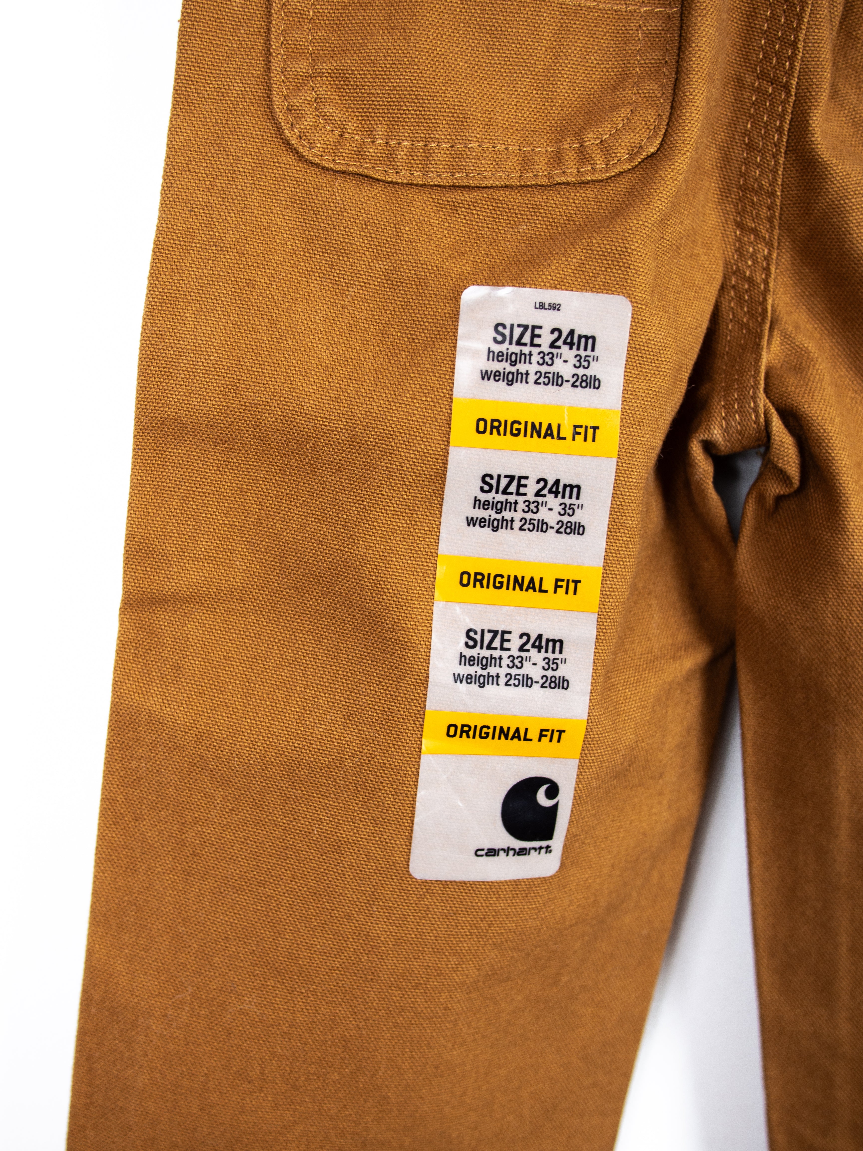 Carhartt Brown Carpenter Trousers - NEW WITH TAGS - Age 24 months