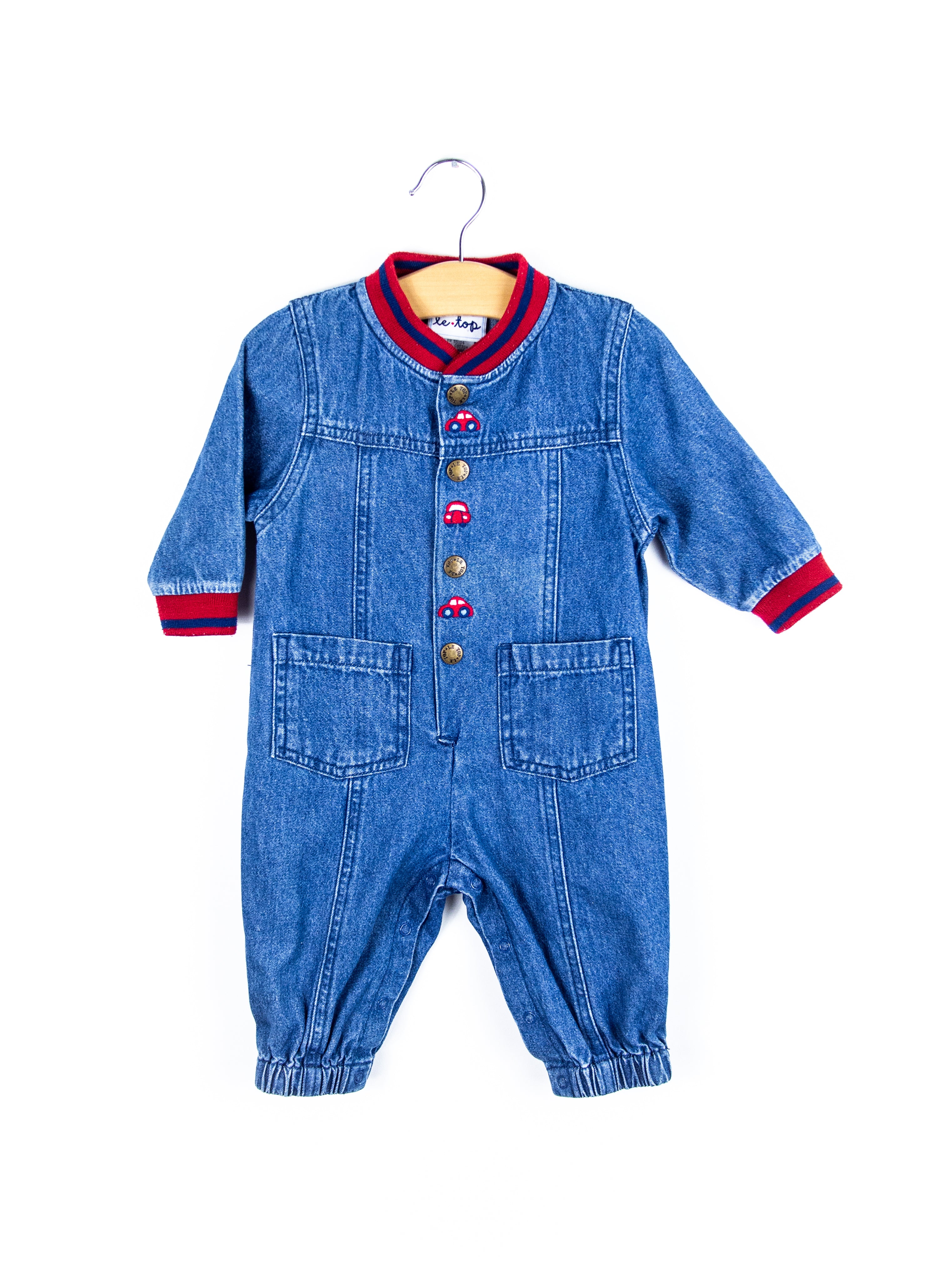 Vintage Denim Boiler Suit - Age 3 months