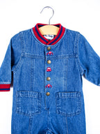 Vintage Denim Boiler Suit - Age 3 months