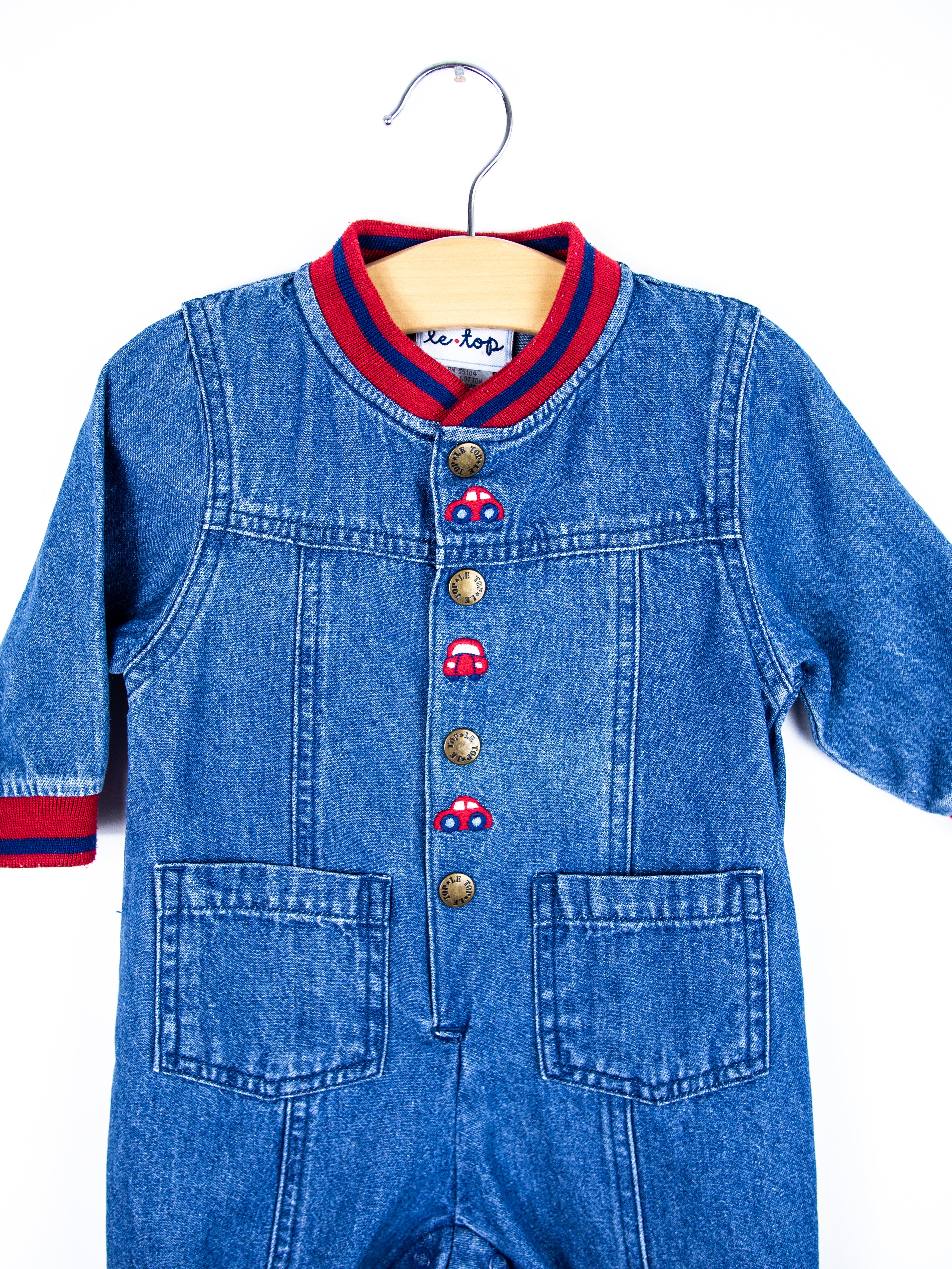Vintage Denim Boiler Suit - Age 3 months