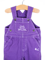 Carhartt Purple Owl Embroidered Dungarees - Age 6-9 months