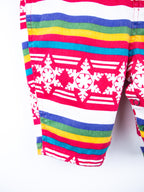Vintage Gap Rainbow Stripe Snowflake Dungarees - Age 3-6 months