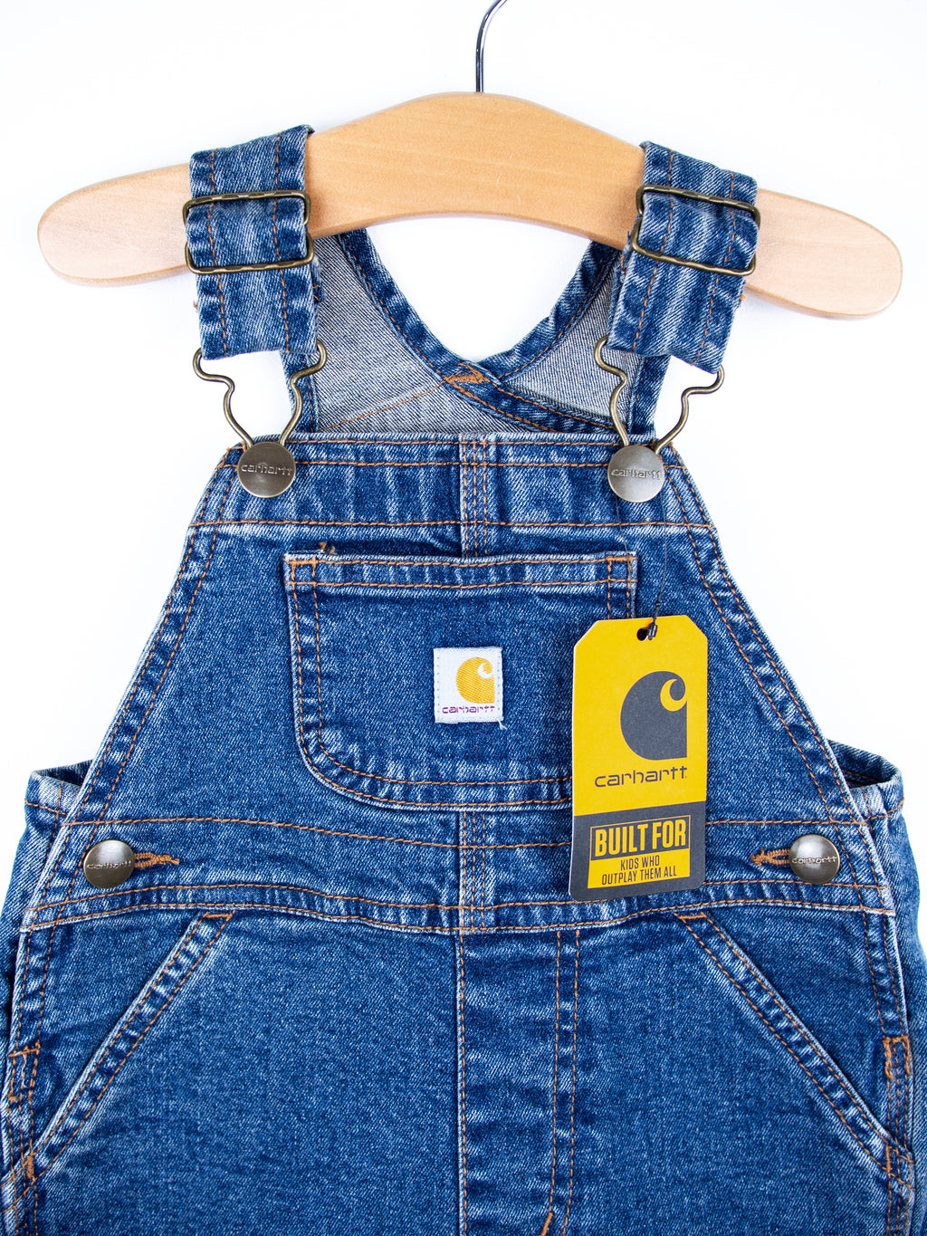 Carhartt Denim Dungaree Shorties - NEW WITH TAGS - Age 9 months