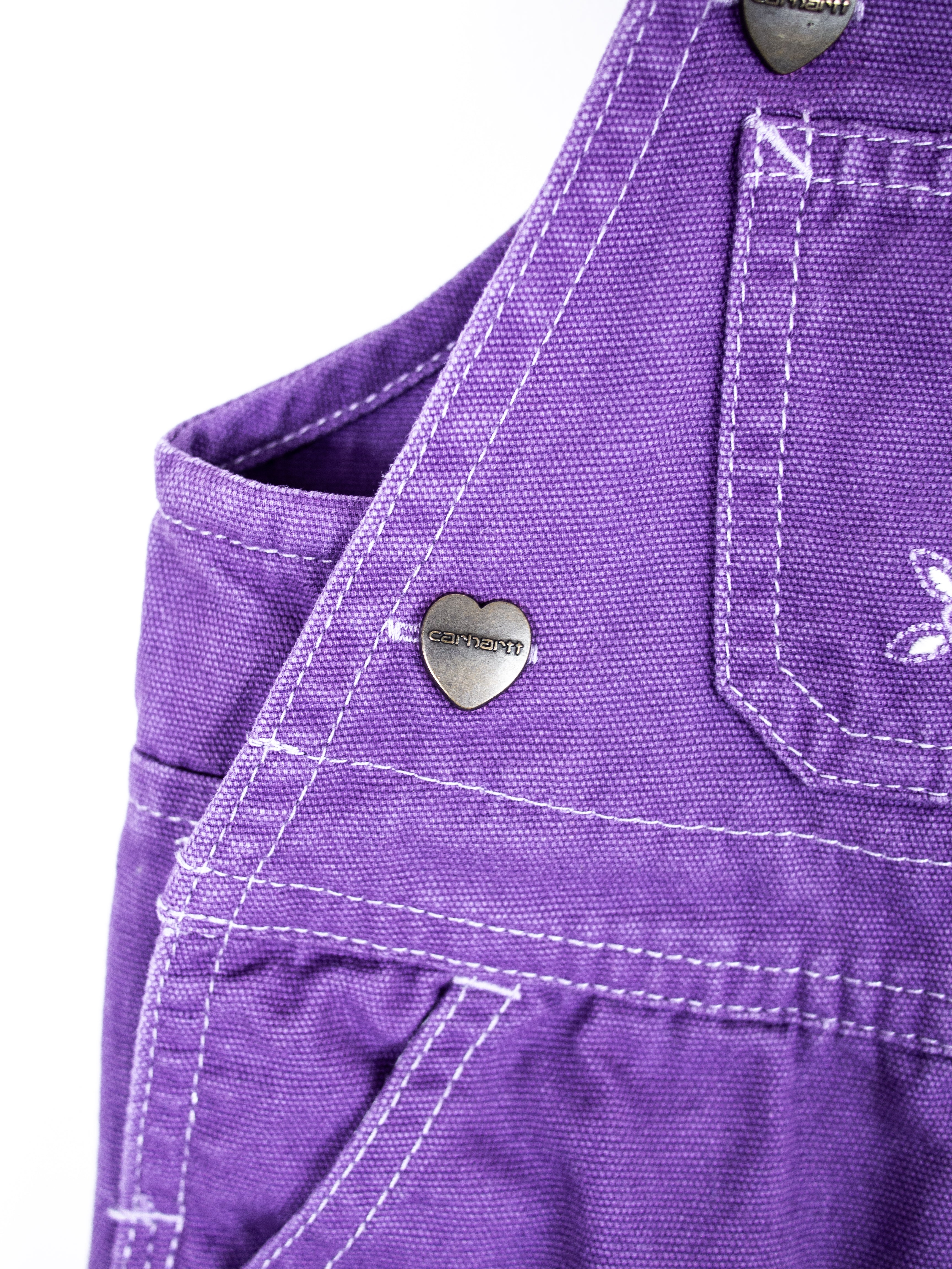 Carhartt Purple Owl Embroidered Dungarees - Age 6-9 months