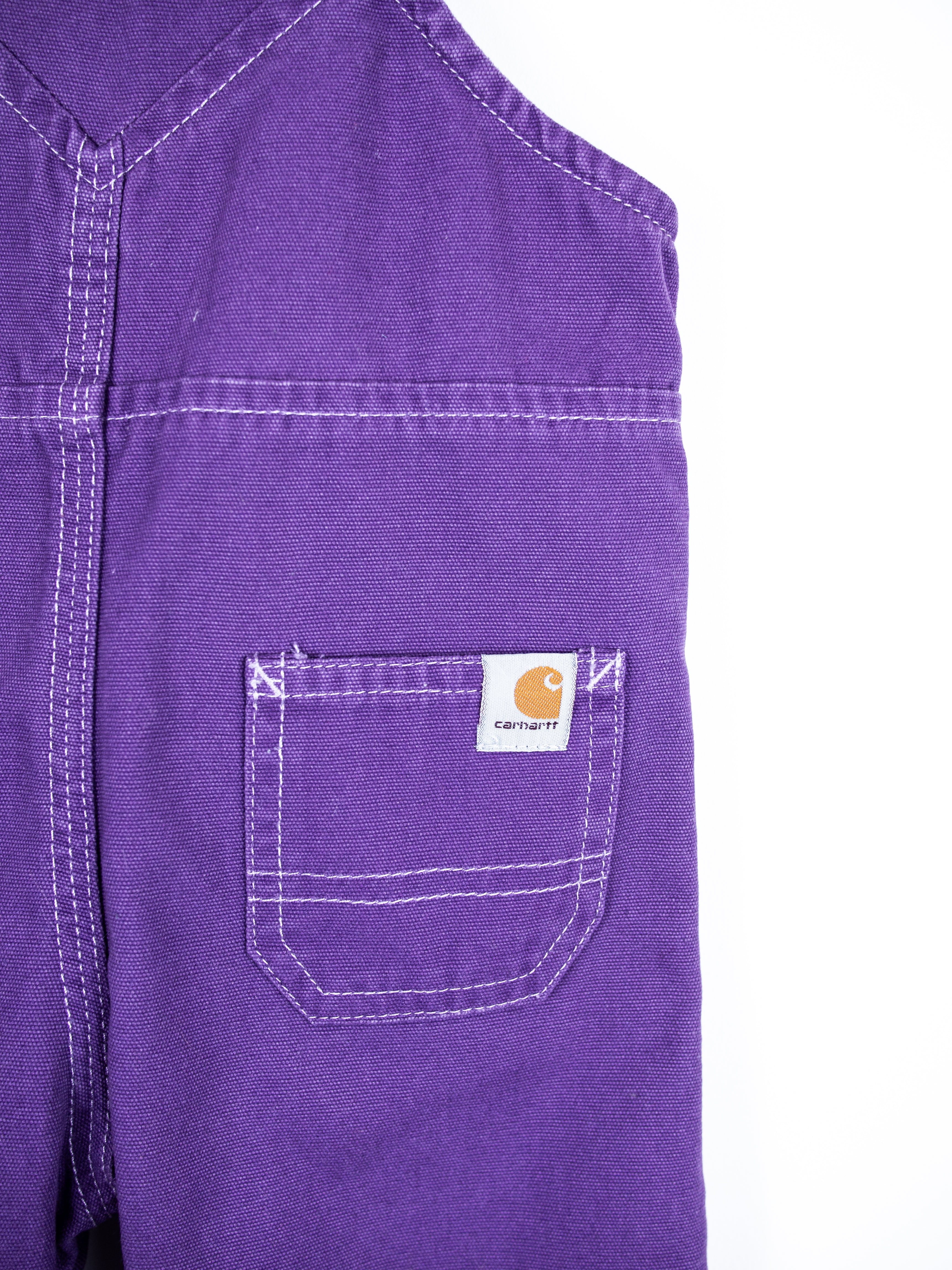 Carhartt Purple Owl Embroidered Dungarees - Age 6-9 months