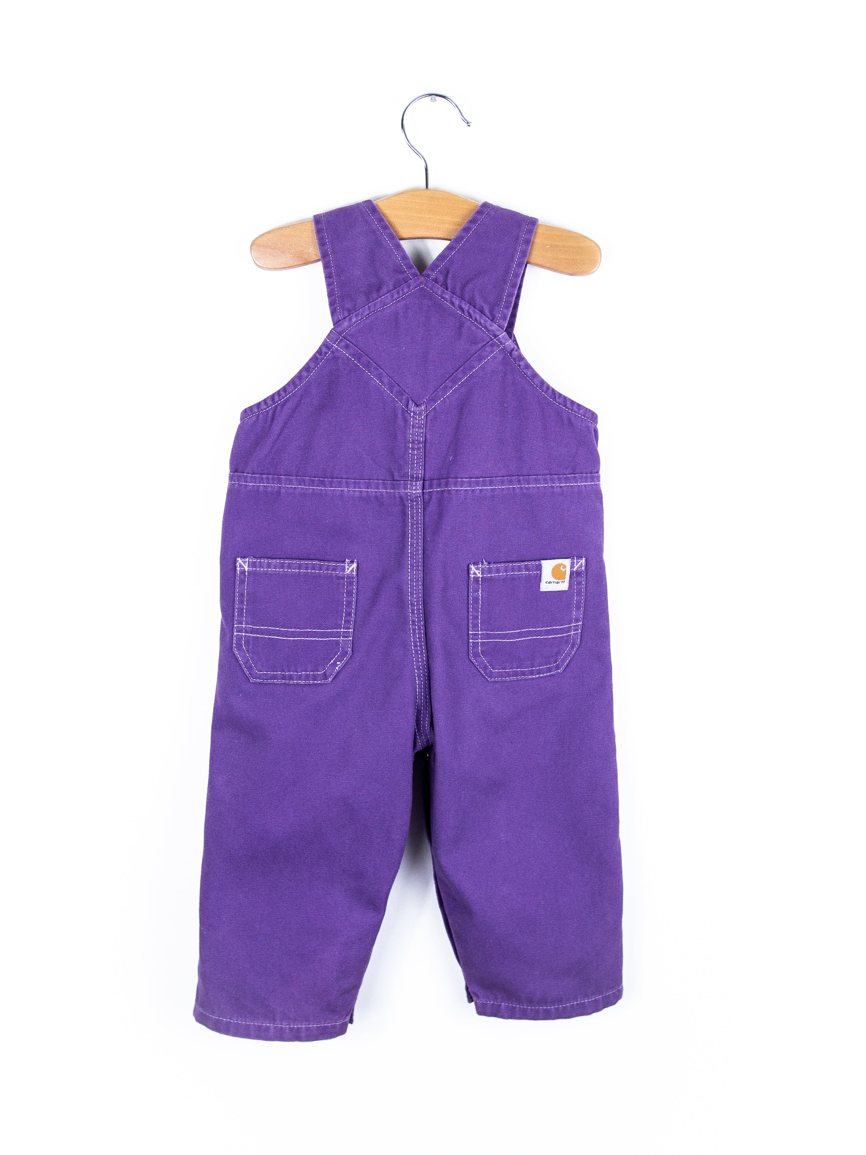 Carhartt Purple Owl Embroidered Dungarees - Age 6-9 months