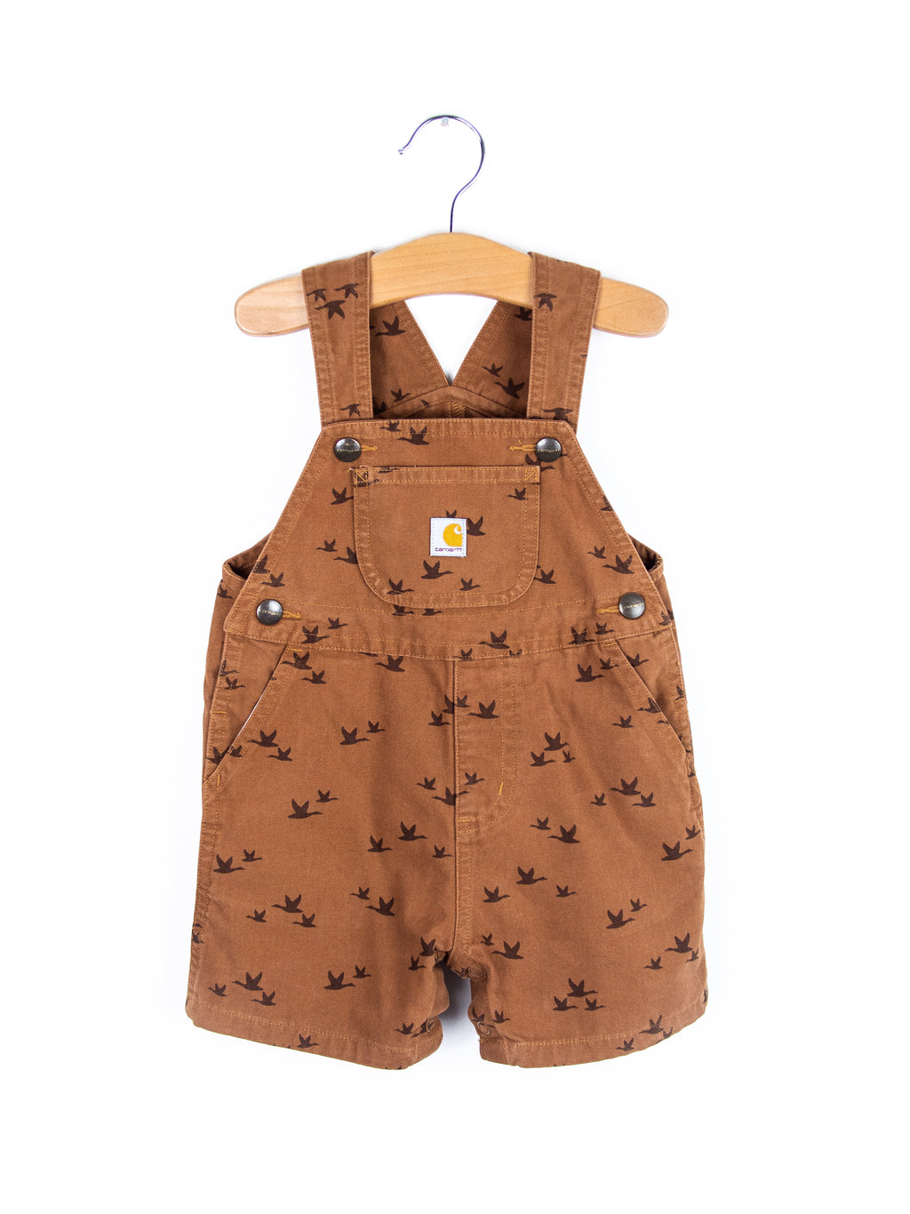 Carhartt Rare Bird Print Dungaree Shorties - Age 12 months
