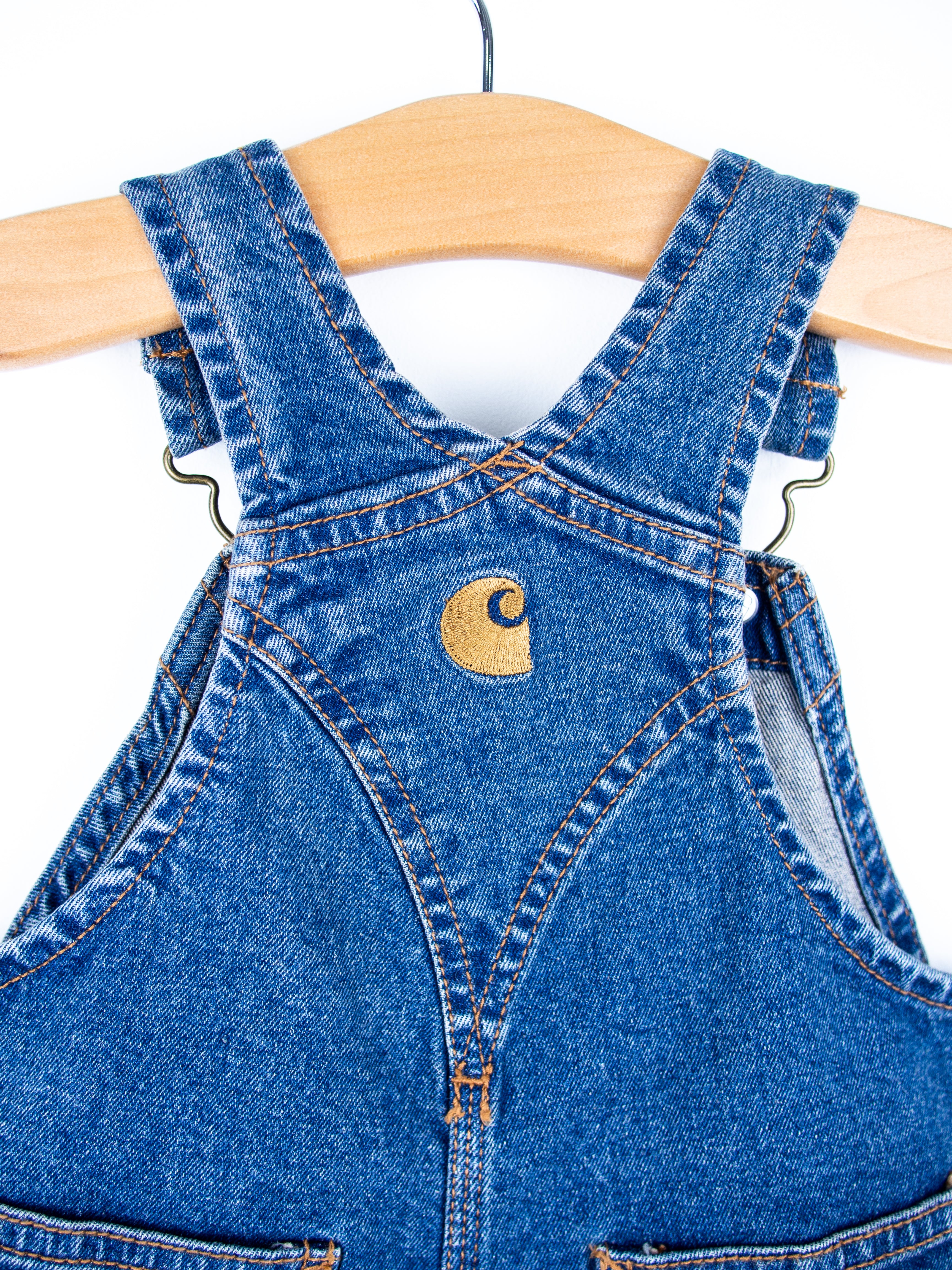 Carhartt Denim Dungaree Shorties - NEW WITH TAGS - Age 9 months