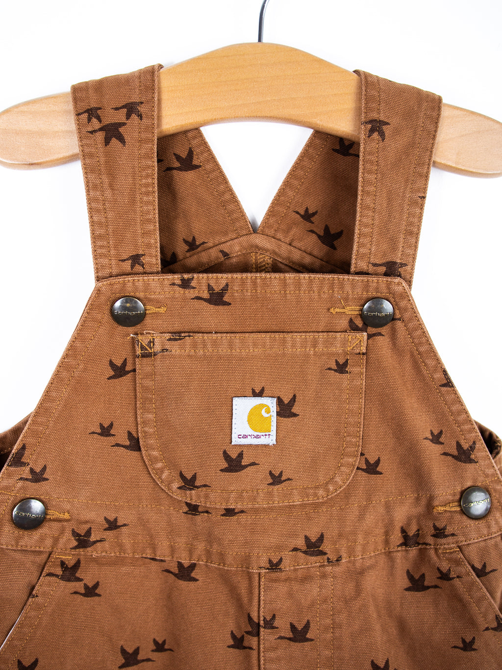 Carhartt Rare Bird Print Dungaree Shorties - Age 12 months