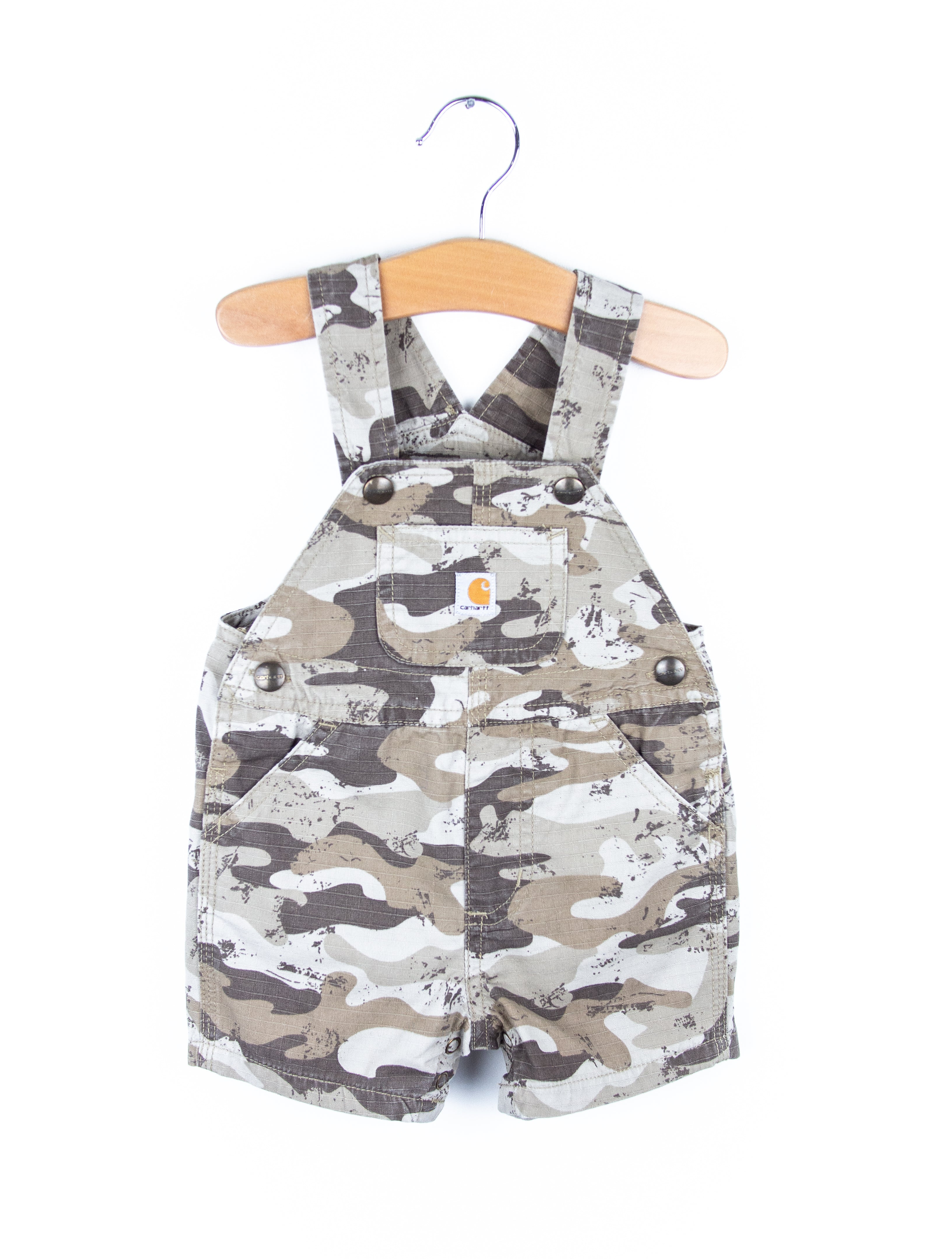 Carhartt Light Camo Dungaree Shorties - Age 3 months