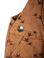 Carhartt Rare Bird Print Dungaree Shorties - Age 12 months