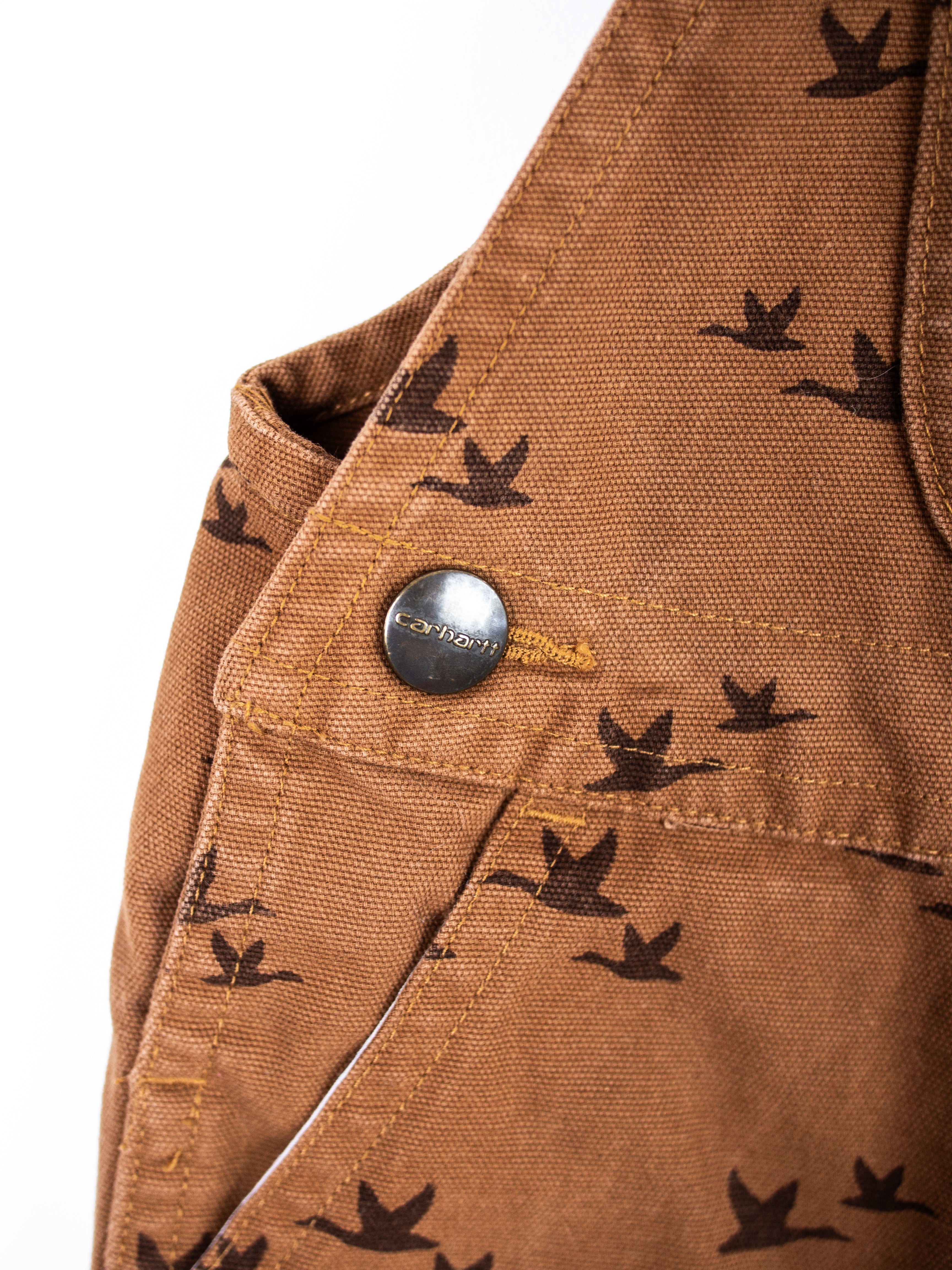 Carhartt Rare Bird Print Dungaree Shorties - Age 12 months