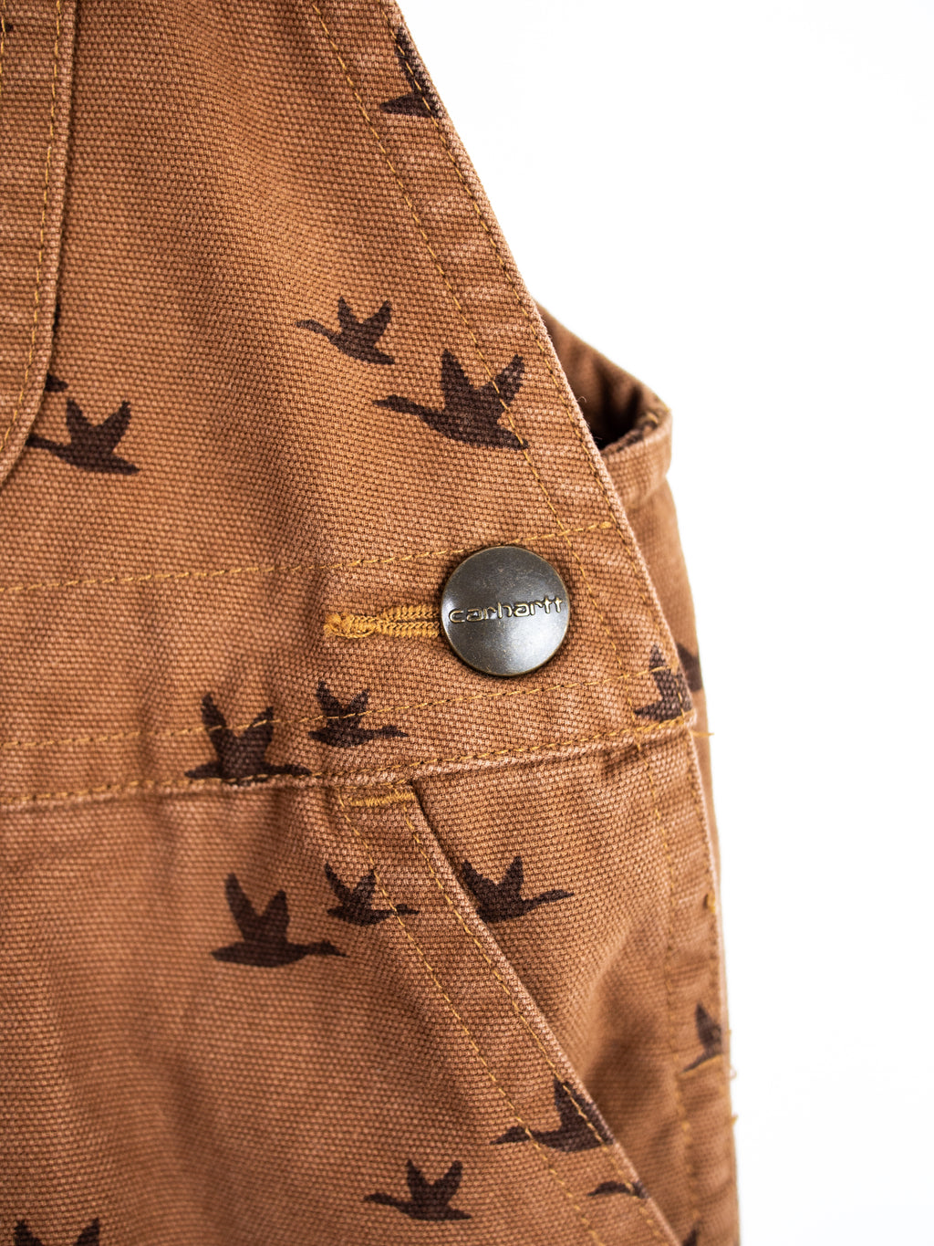 Carhartt Rare Bird Print Dungaree Shorties - Age 12 months