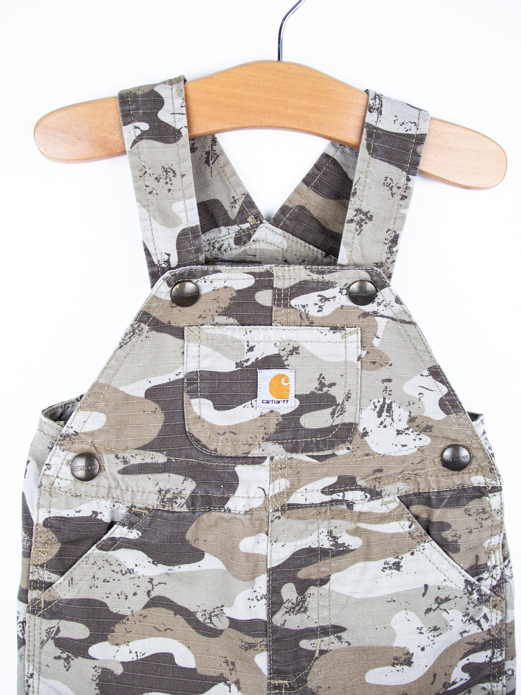 Carhartt Light Camo Dungaree Shorties - Age 3 months