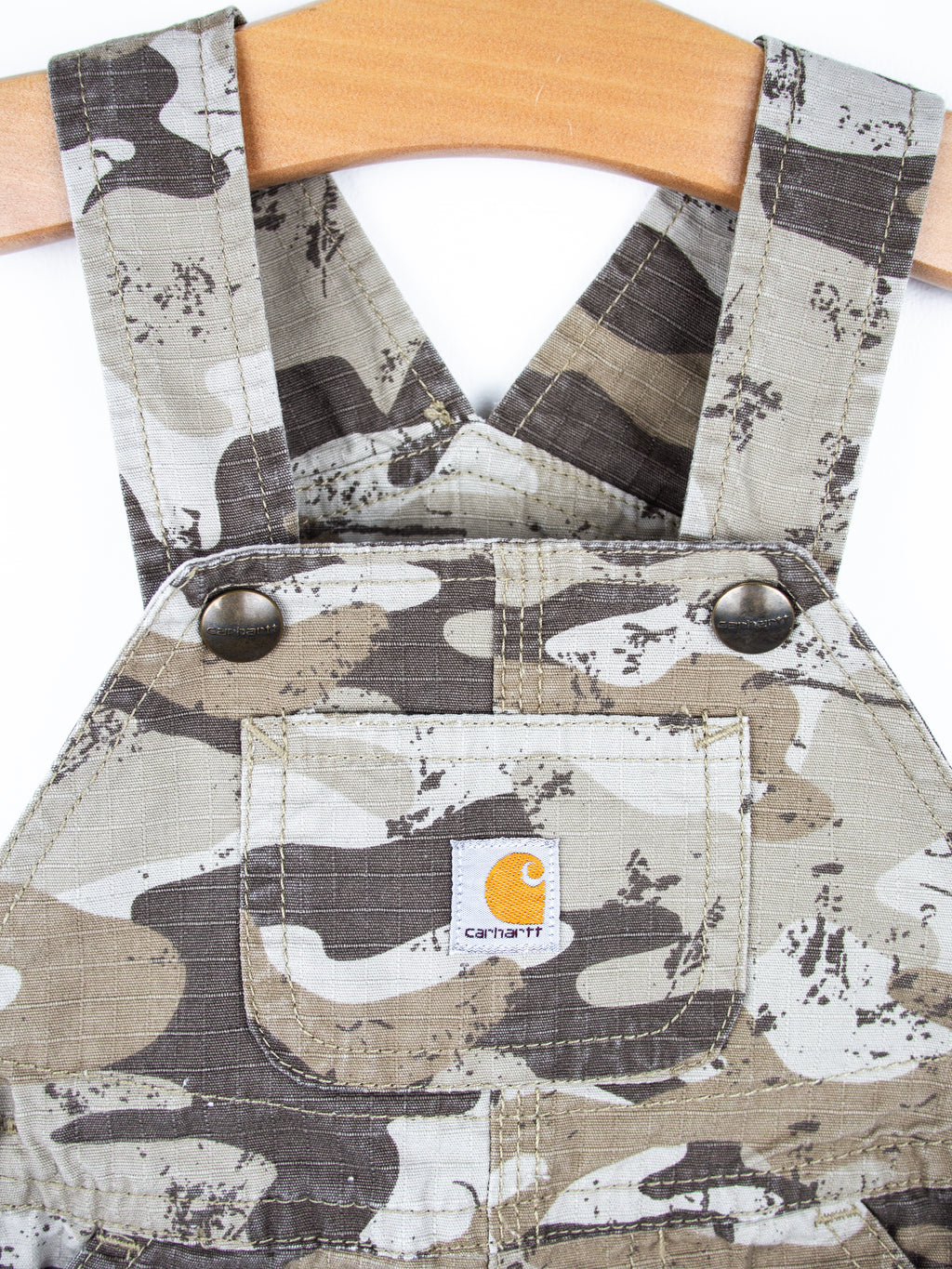 Carhartt Light Camo Dungaree Shorties - Age 3 months