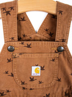 Carhartt Rare Bird Print Dungaree Shorties - Age 12 months