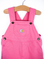 Carhartt Pink Jersey Dungaree Shorties - Age 18 months