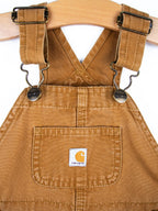 Carhartt Brown Dungaree Shorties - Age 2T