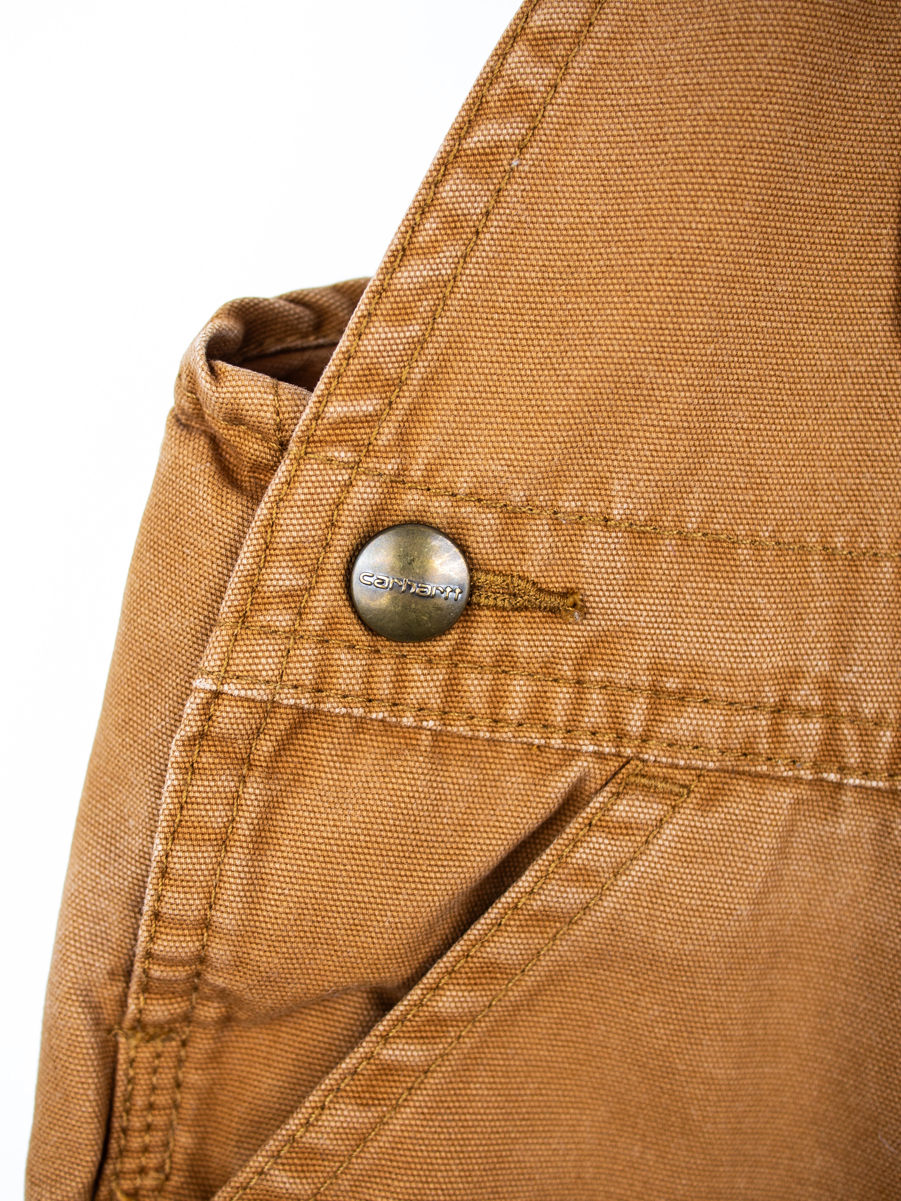 Carhartt Brown Dungaree Shorties - Age 2T