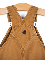 Carhartt Brown Dungaree Shorties - Age 2T