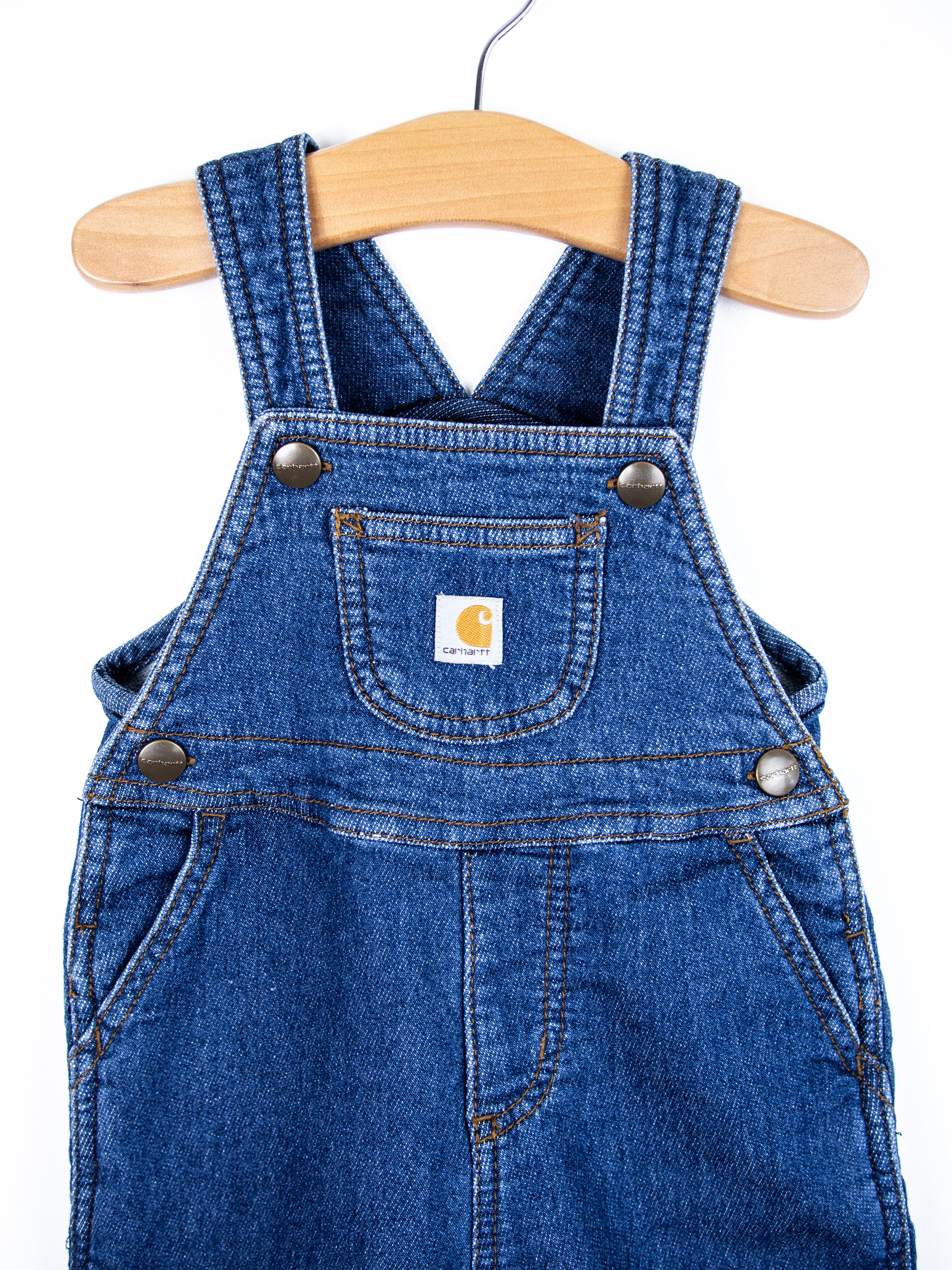 Carhartt Denim Look Jersey Dungarees - Age 6-9 months