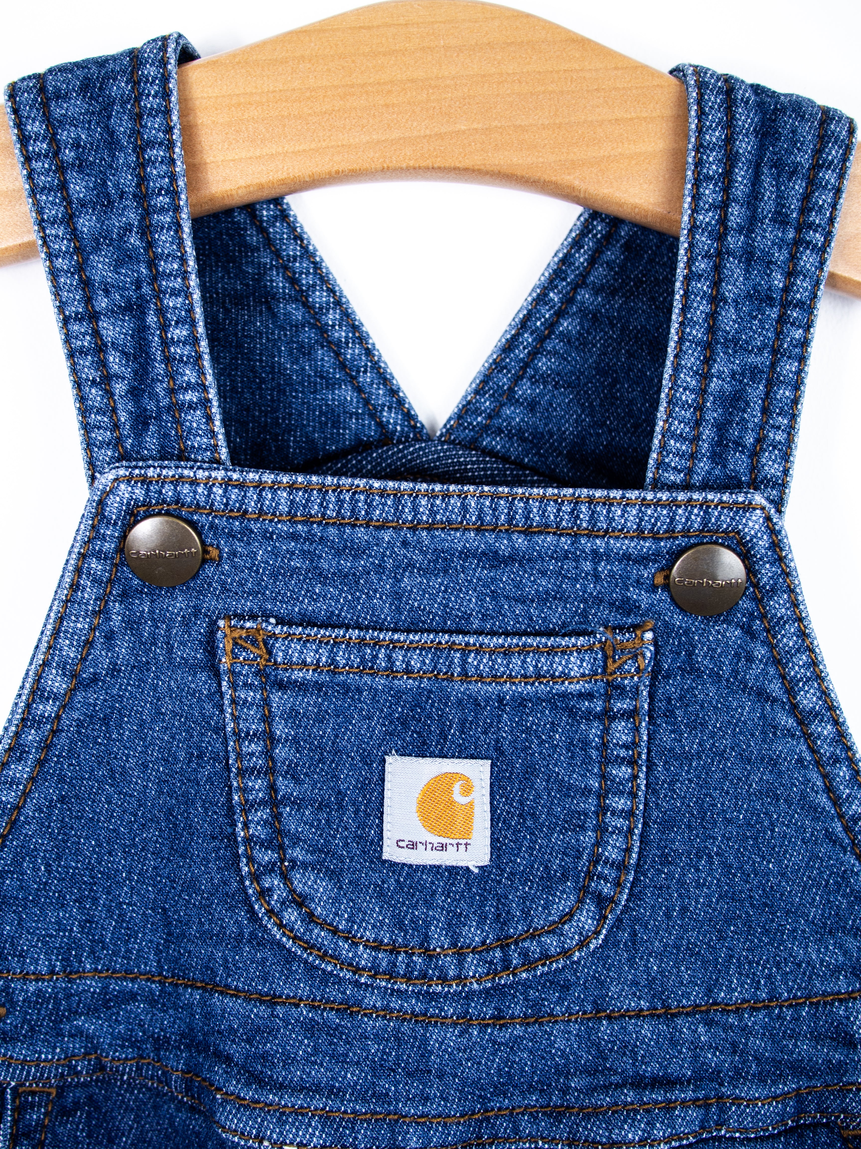Carhartt Denim Look Jersey Dungarees - Age 6-9 months