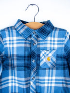 Carhartt Check Flannel Shirt Romper - Age 12 months