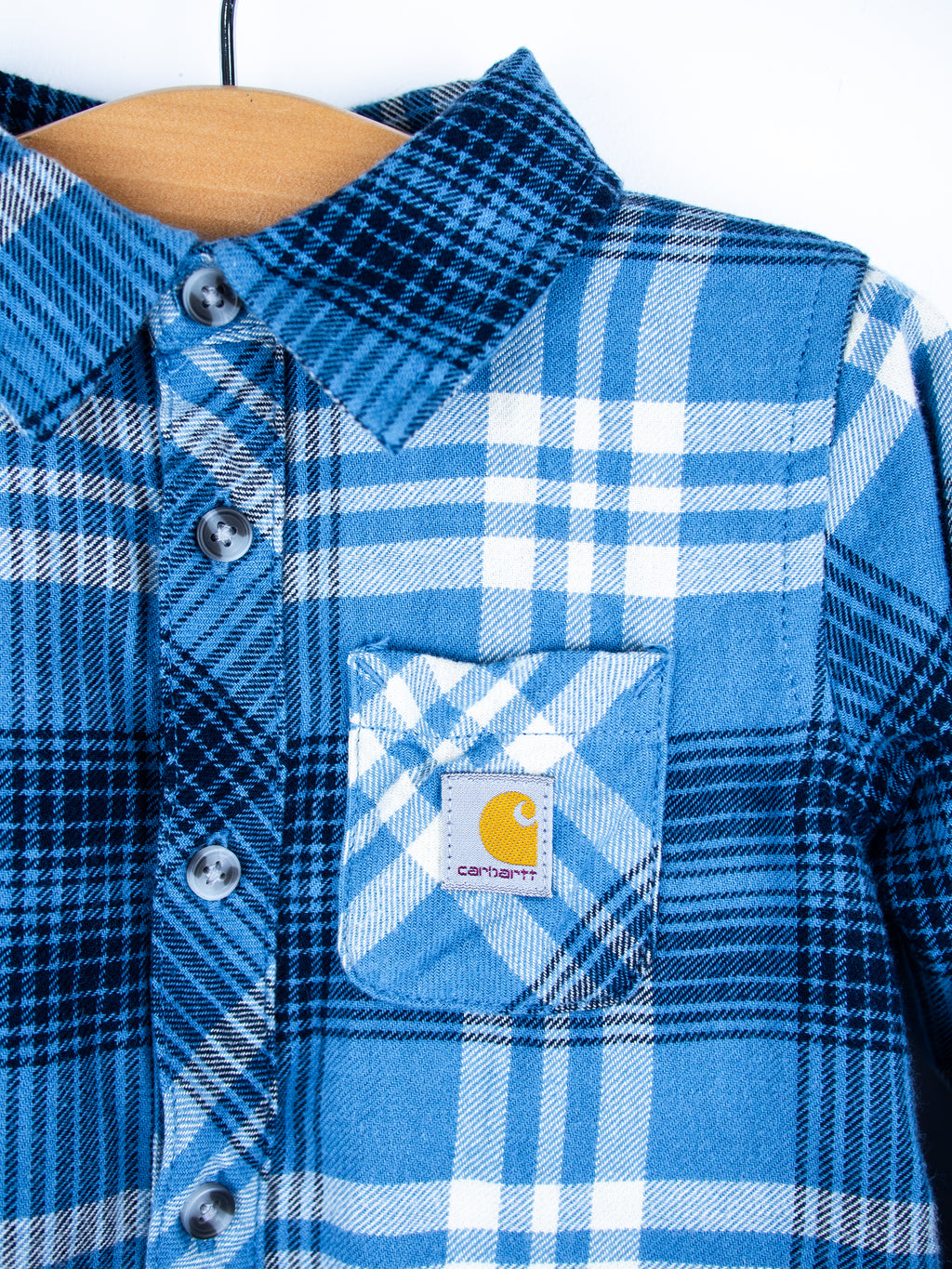 Carhartt Check Flannel Shirt Romper - Age 12 months