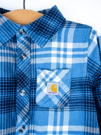 Carhartt Check Flannel Shirt Romper - Age 12 months