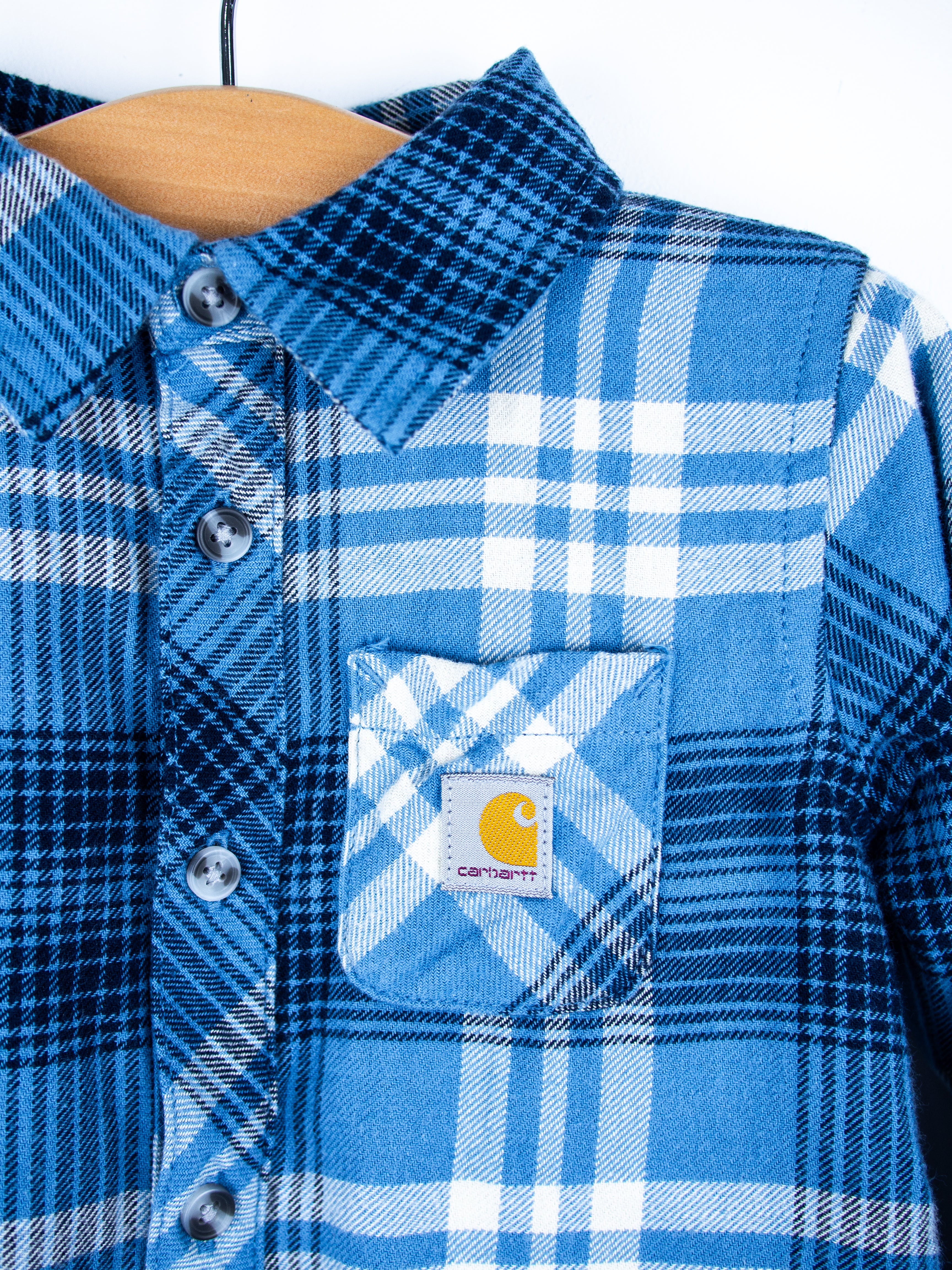 Carhartt Check Flannel Shirt Romper - Age 12 months
