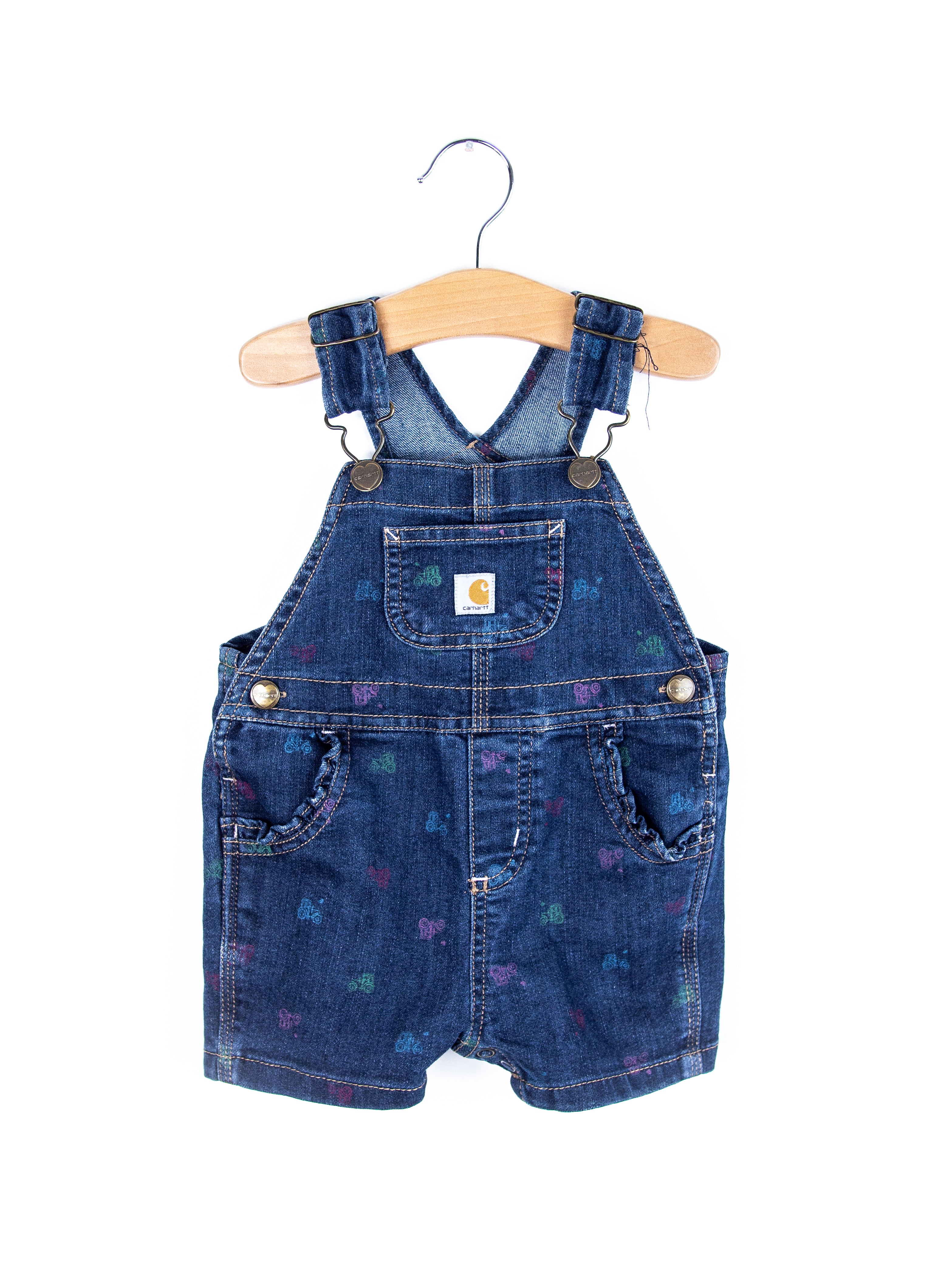Carhartt Tractor Denim Dungaree Shorties - Age 9 months
