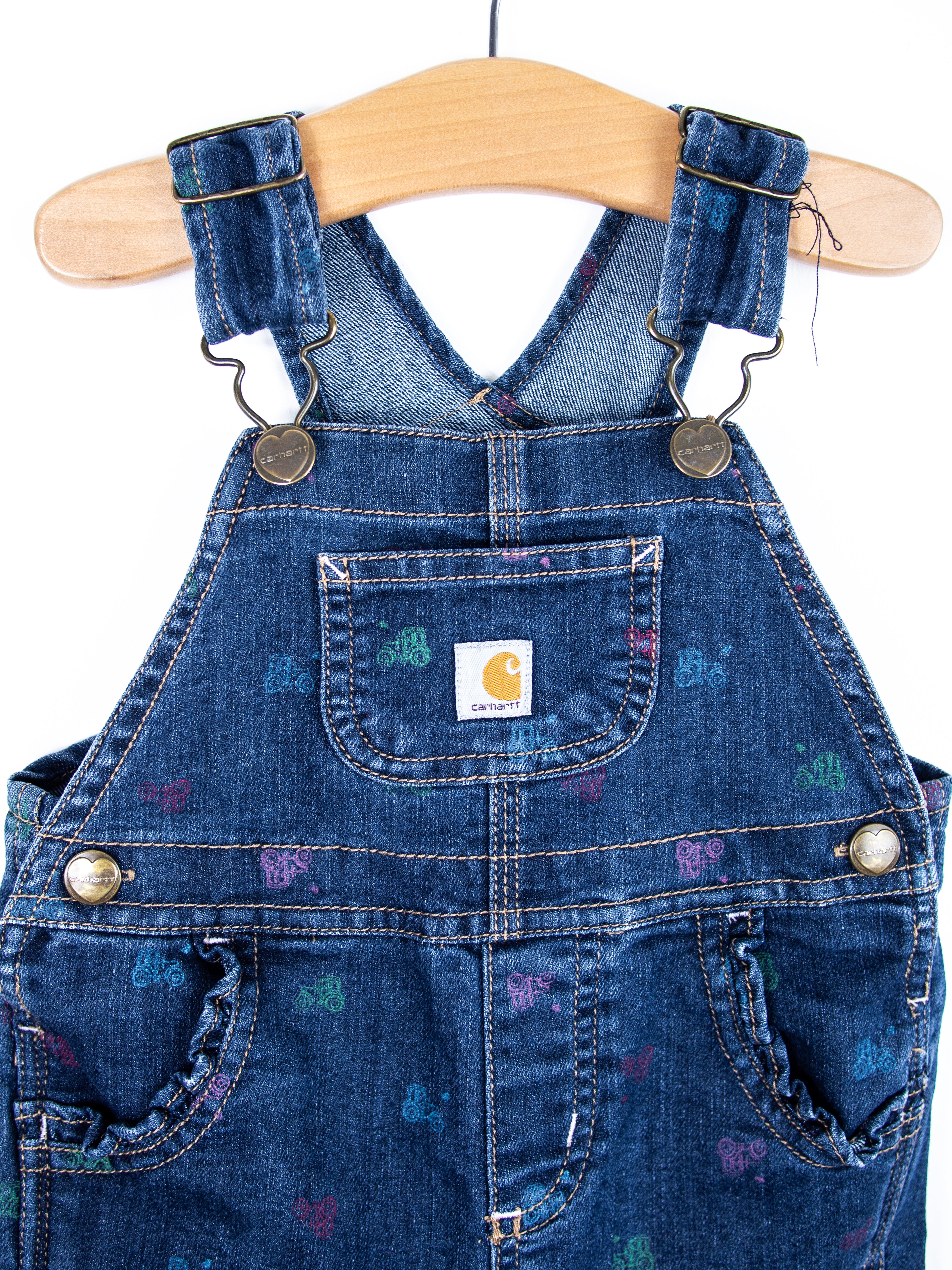 Carhartt Tractor Denim Dungaree Shorties - Age 9 months