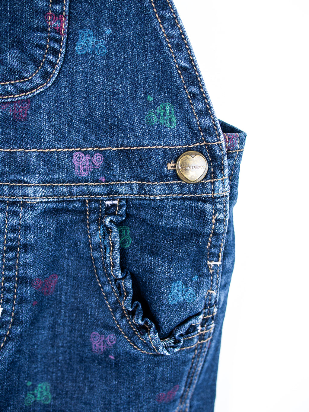 Carhartt Tractor Denim Dungaree Shorties - Age 9 months