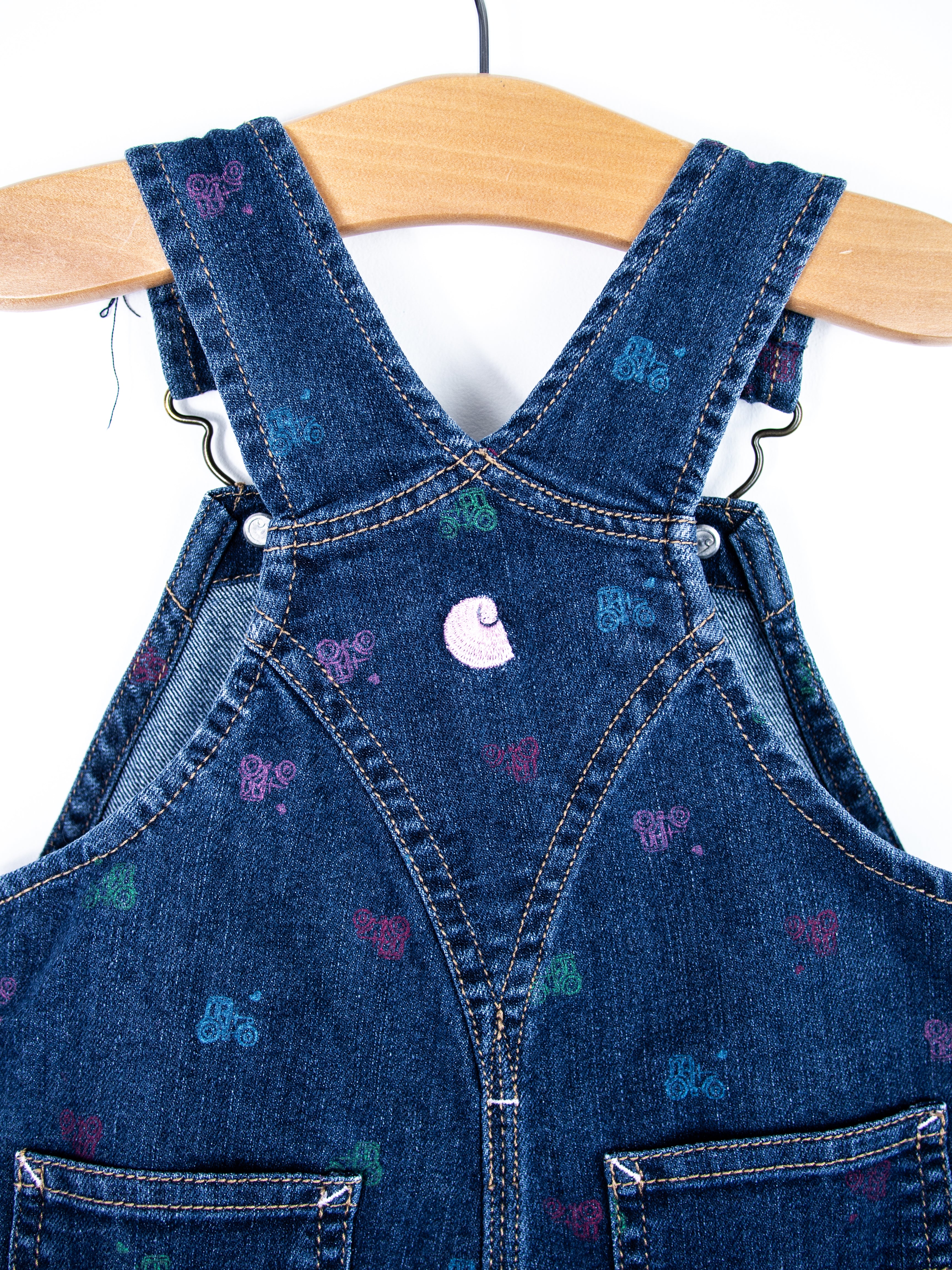 Carhartt Tractor Denim Dungaree Shorties - Age 9 months