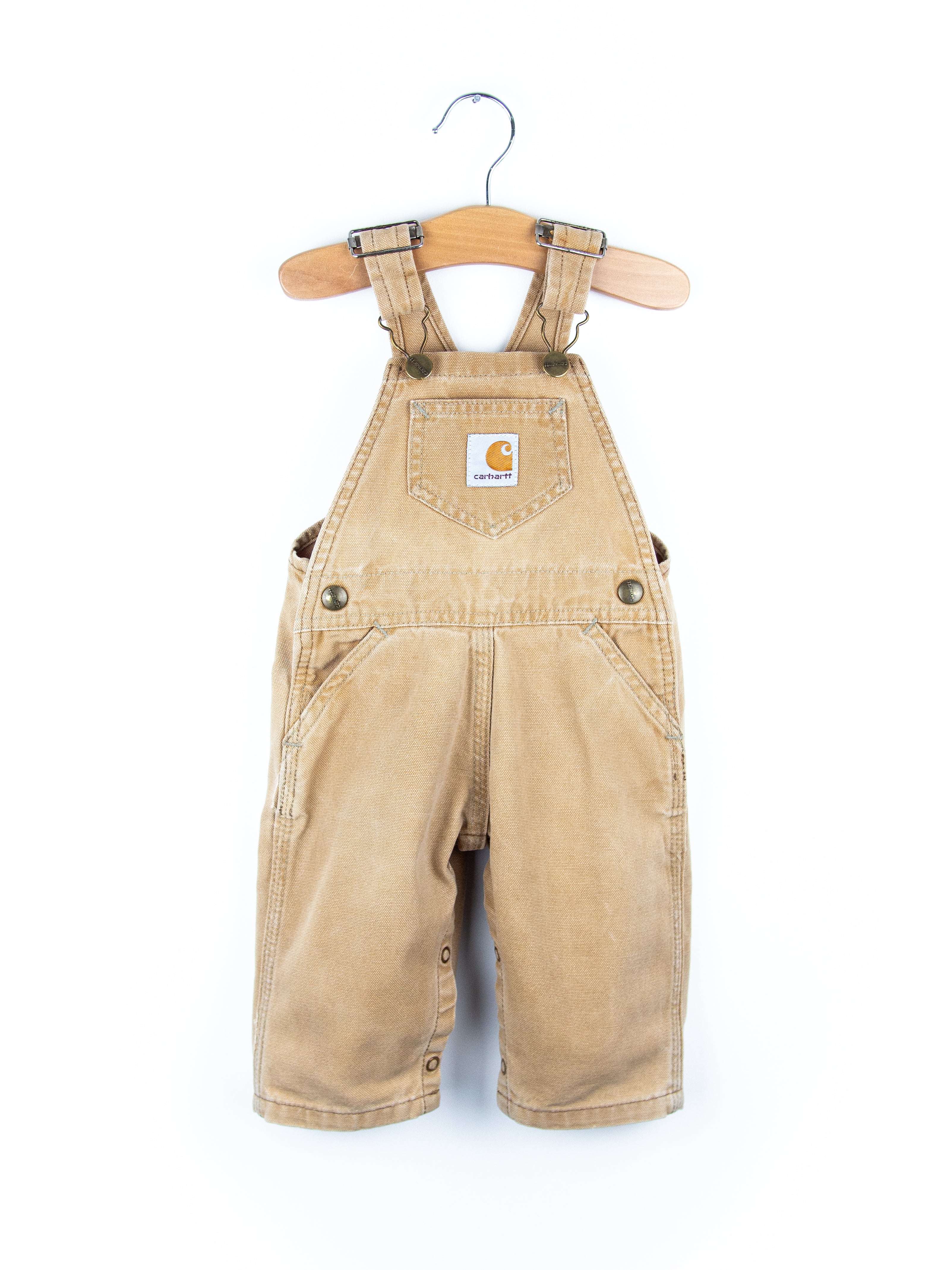 Carhartt Vintage Light Sand Canvas Dungarees - Age 6 months