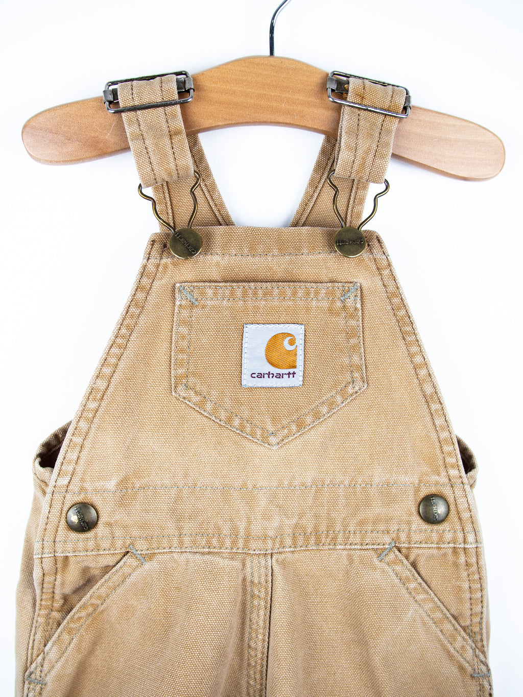 Carhartt Vintage Light Sand Canvas Dungarees - Age 6 months