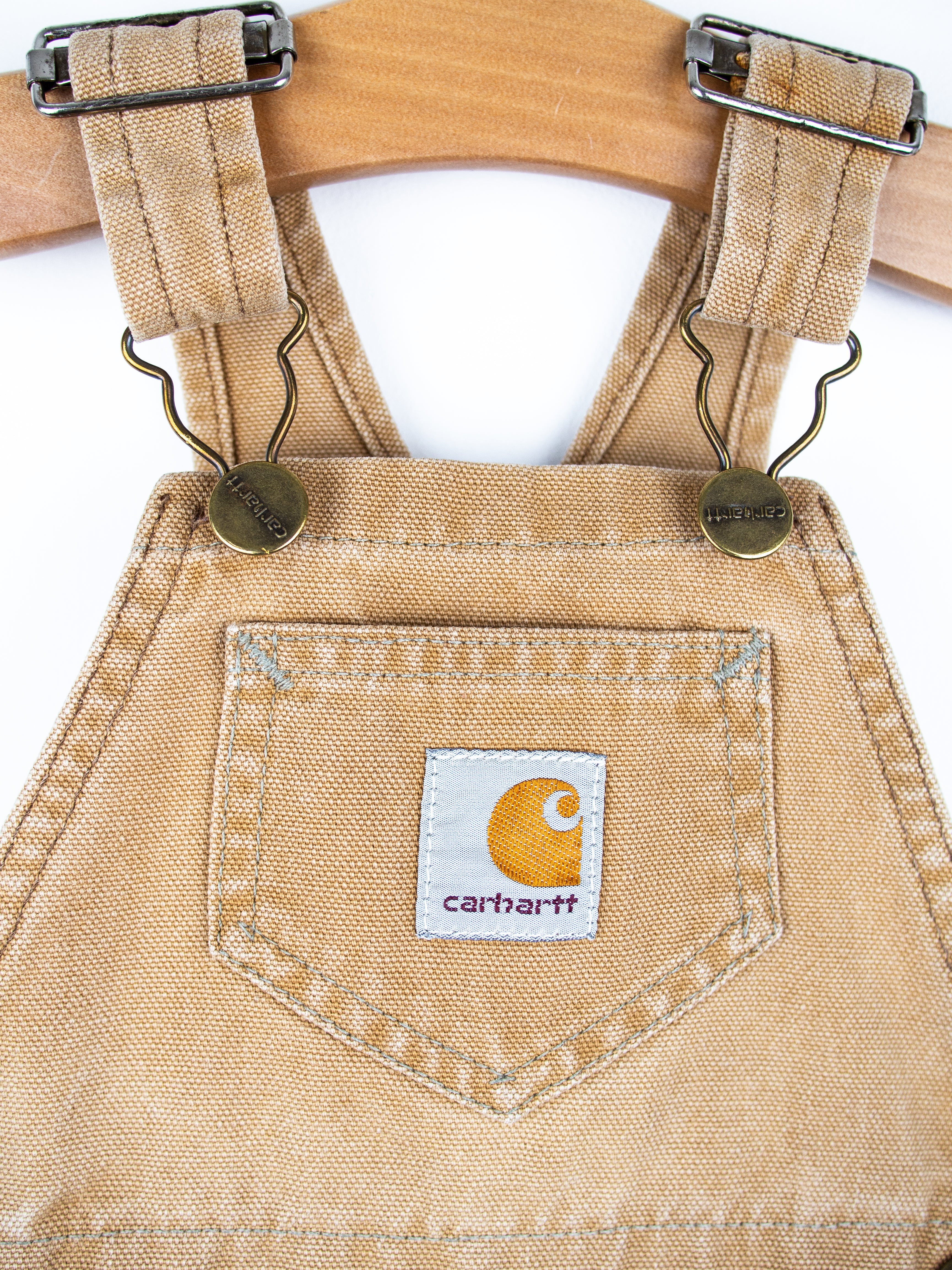 Carhartt Vintage Light Sand Canvas Dungarees - Age 6 months