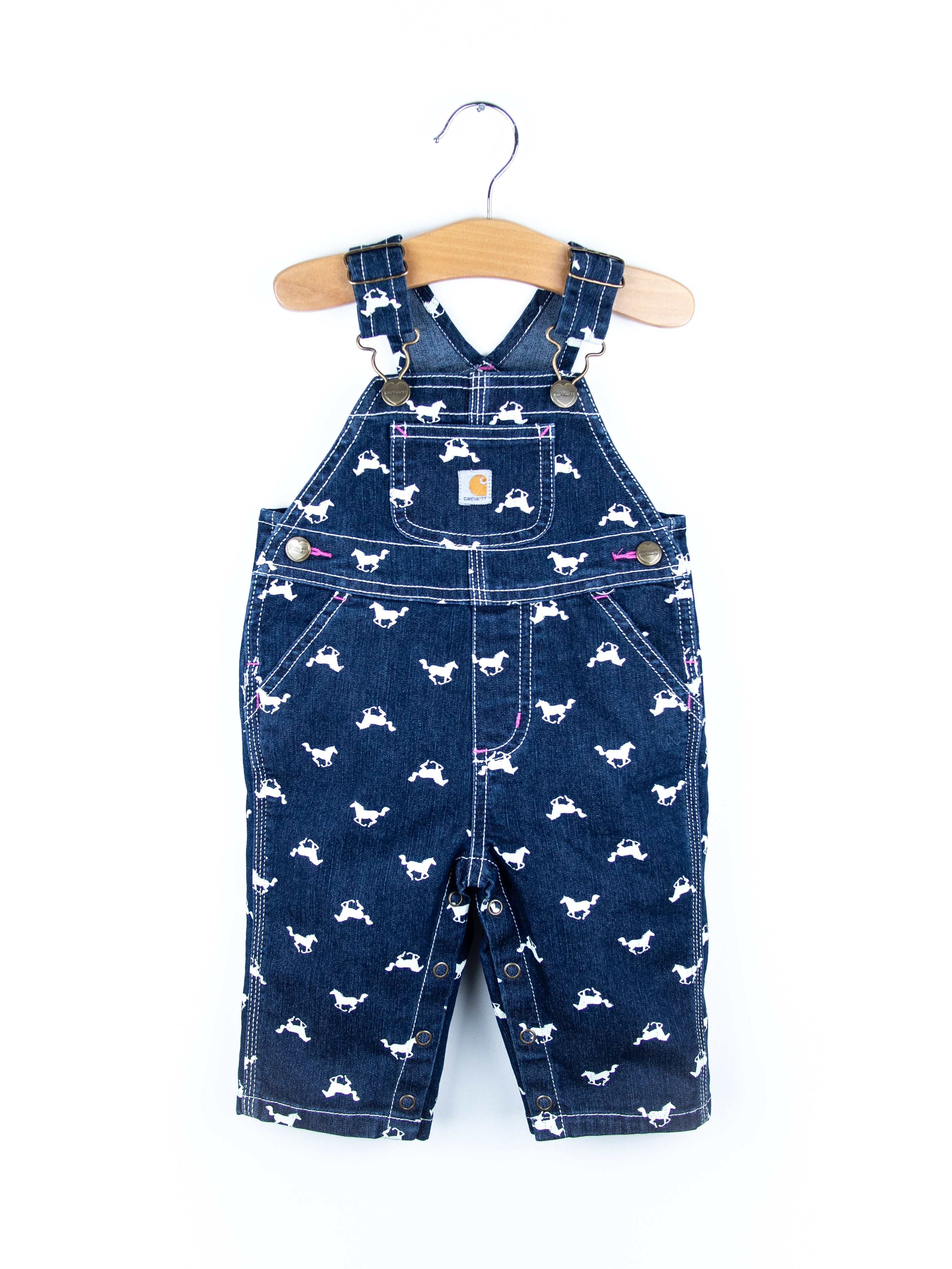 Carhartt Denim Horse Dungarees - Age 6 months