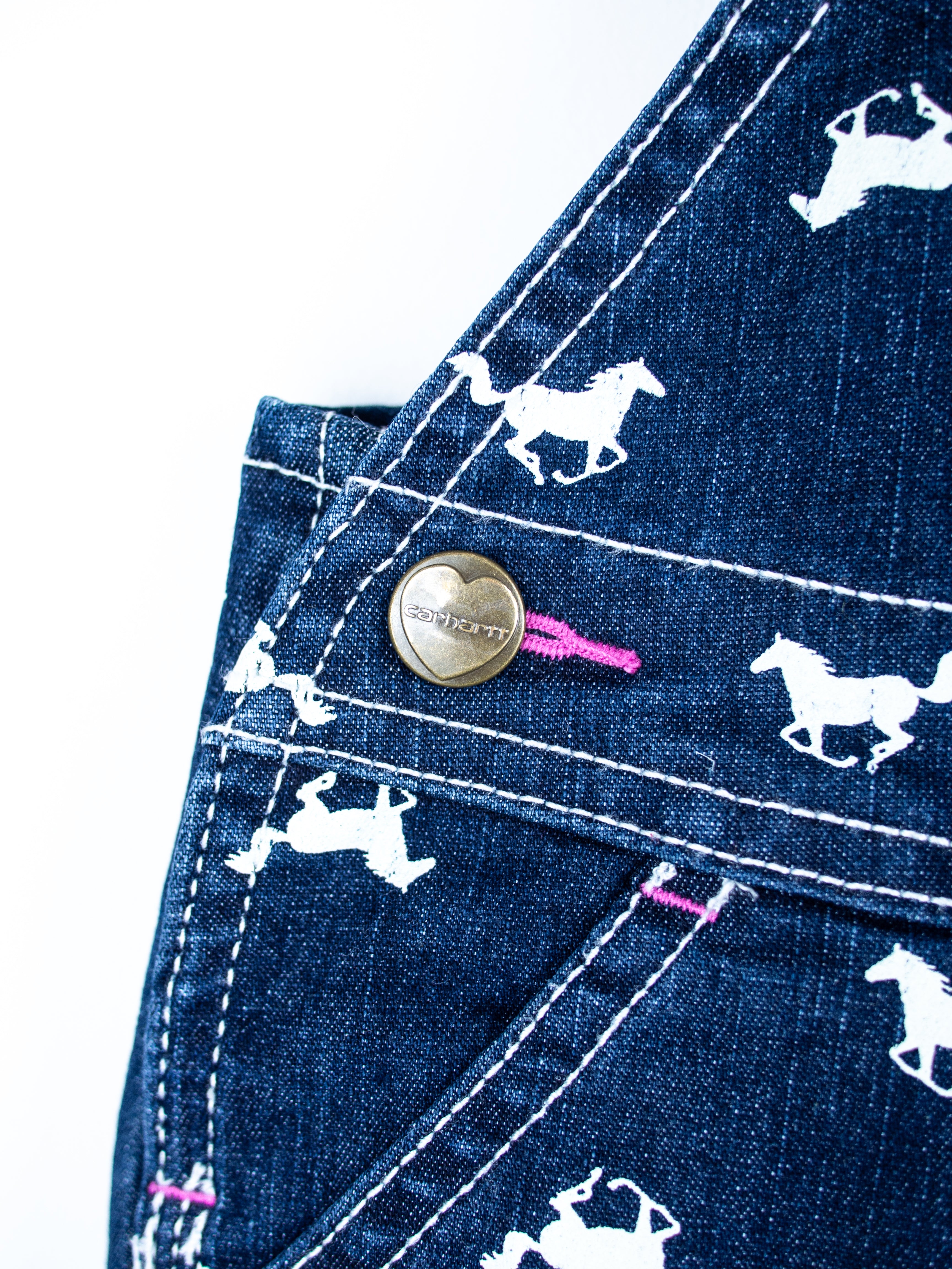 Carhartt Denim Horse Dungarees - Age 6 months
