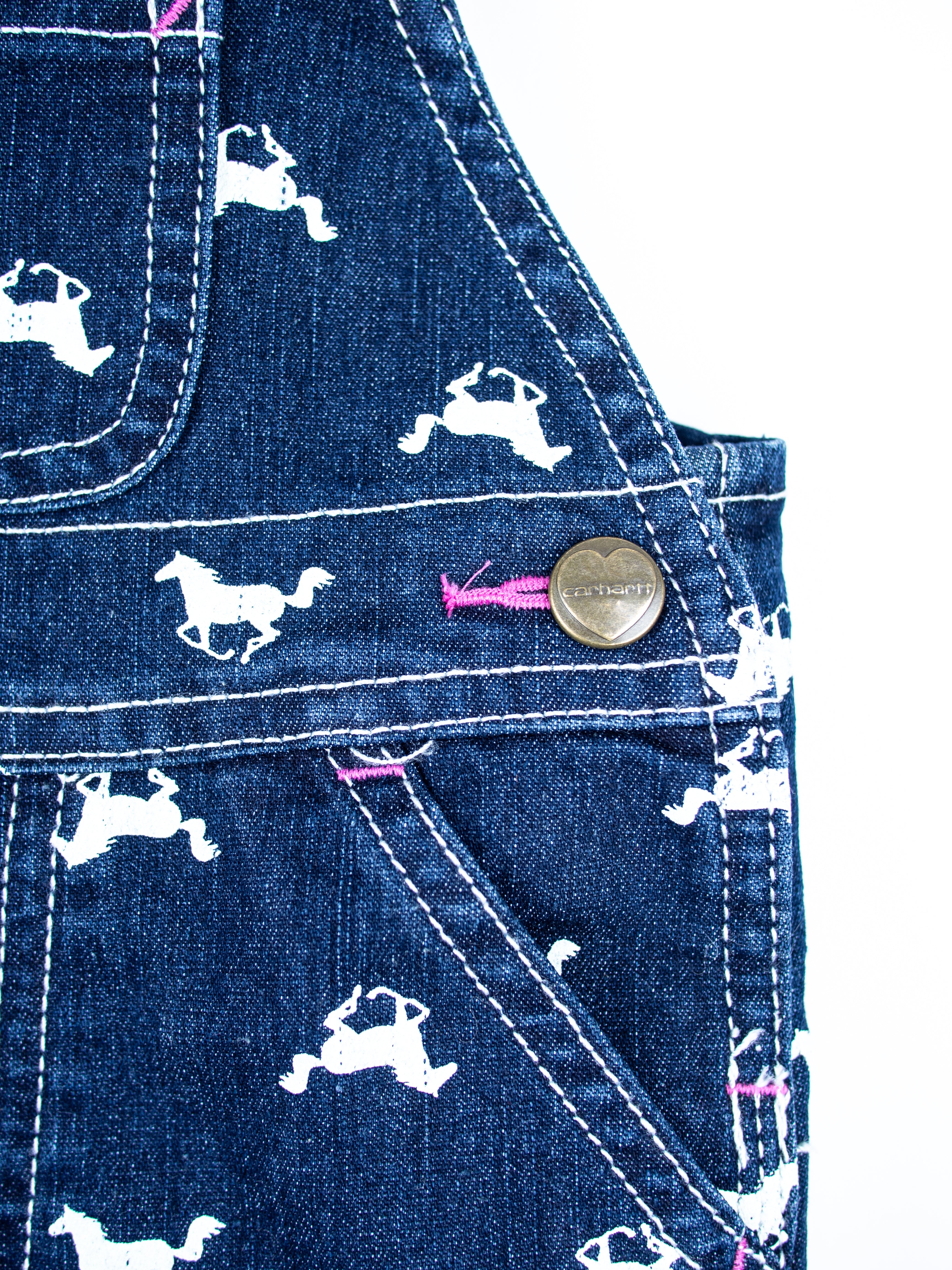Carhartt Denim Horse Dungarees - Age 6 months