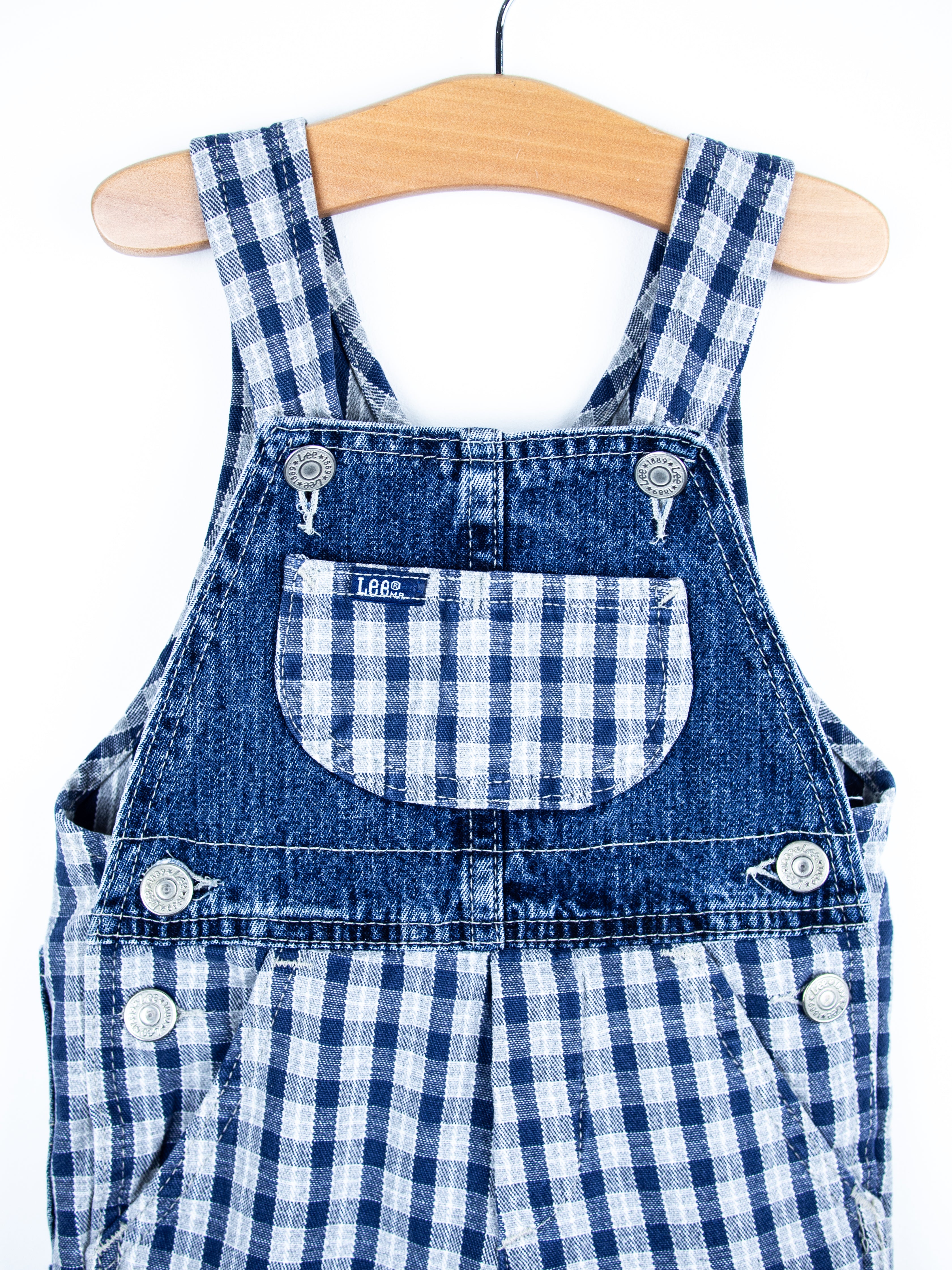 Lee Vintage Check Denim Dungarees - Age 12 months