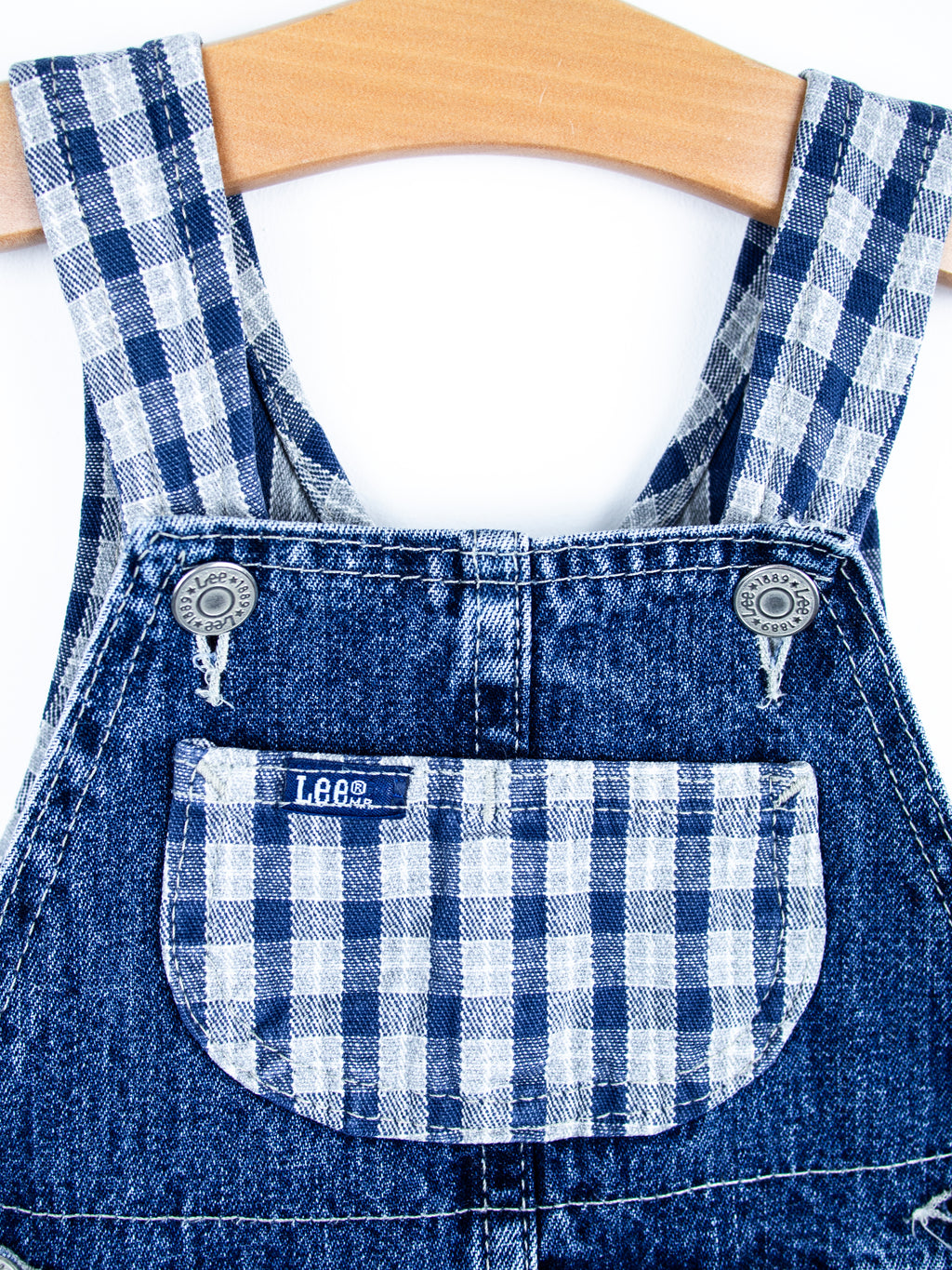 Lee Vintage Check Denim Dungarees - Age 12 months