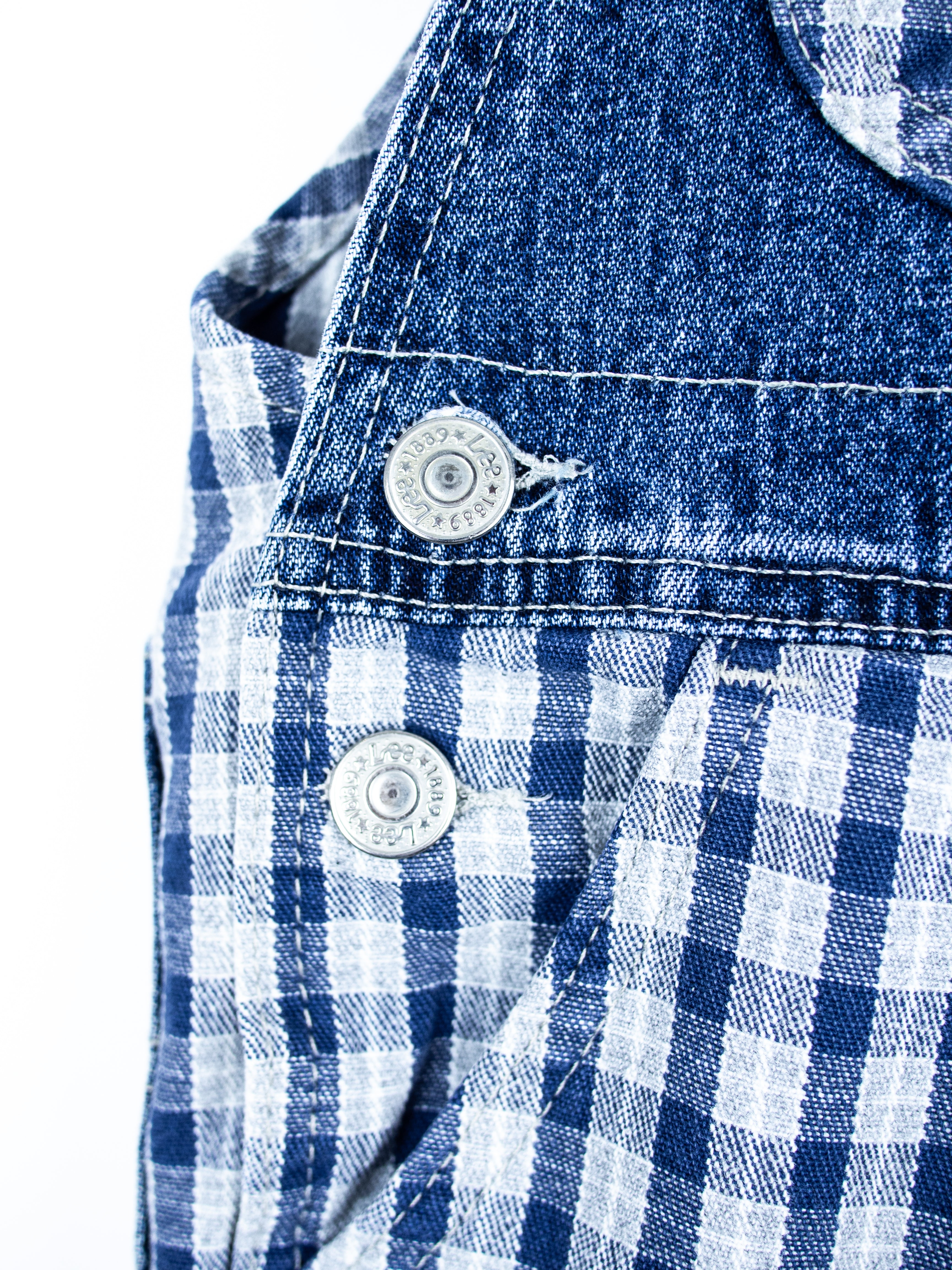 Lee Vintage Check Denim Dungarees - Age 12 months