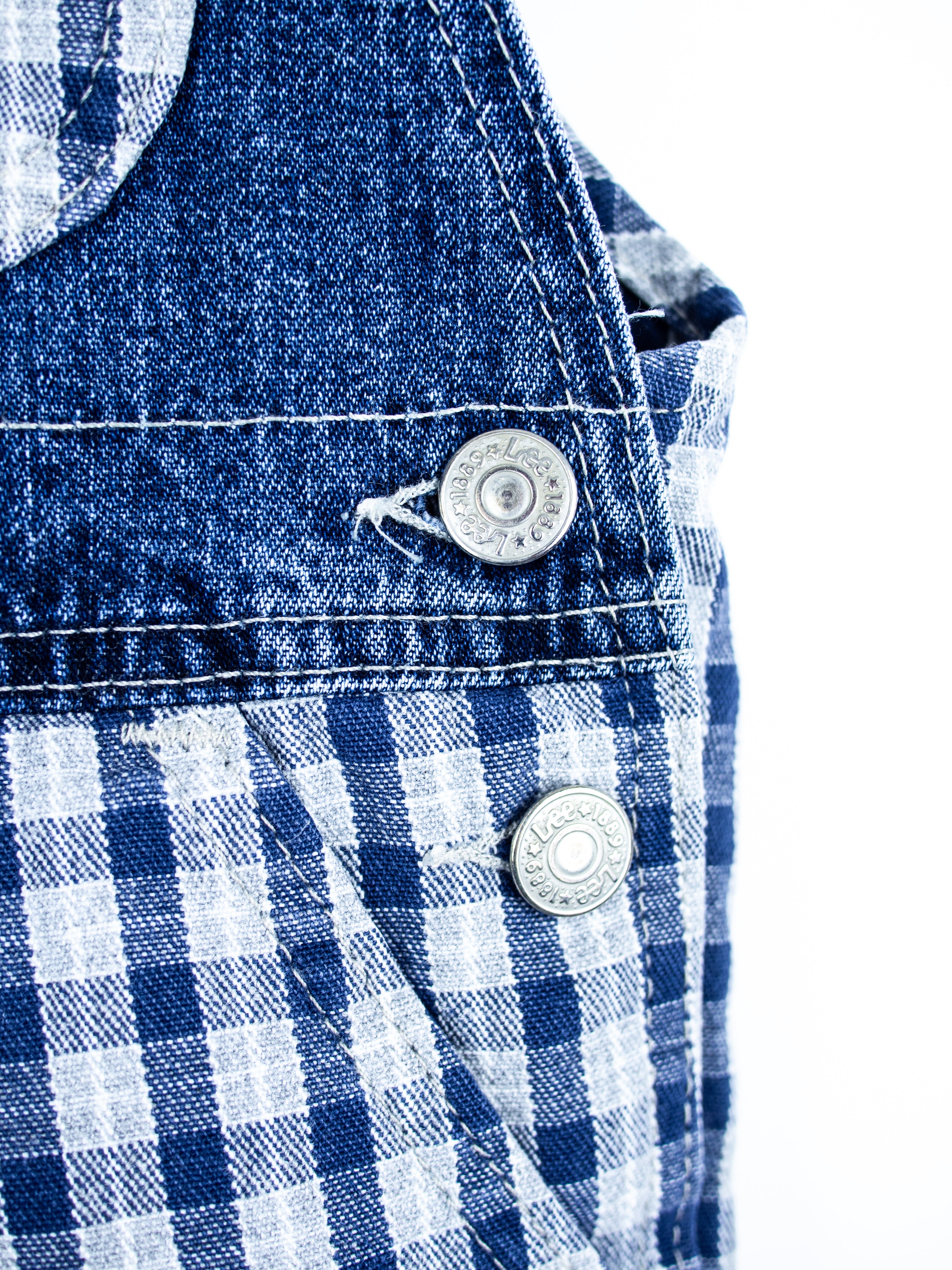 Lee Vintage Check Denim Dungarees - Age 12 months