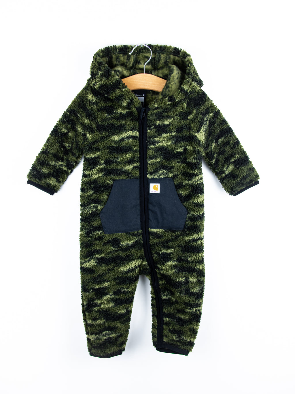 Carhartt Camouflage Teddy Fleece Snowsuit - Age 6-9 months