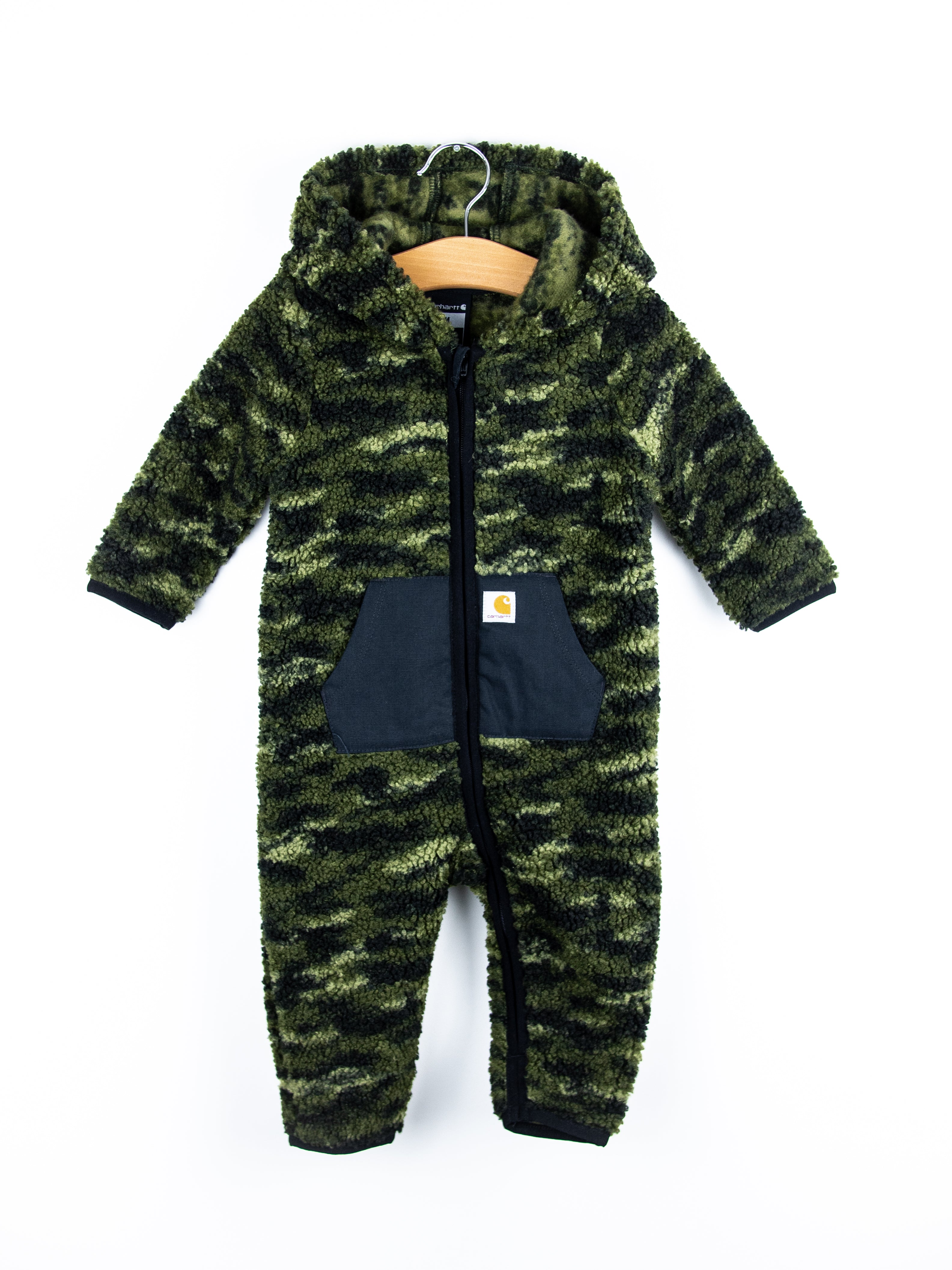 Carhartt Camouflage Teddy Fleece Snowsuit - Age 6-9 months
